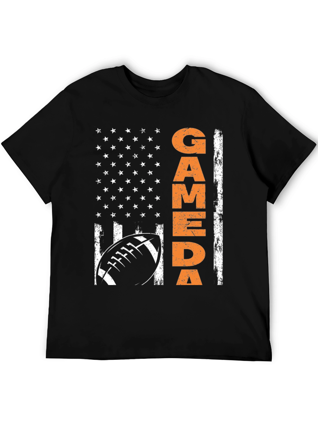 Game Day Football American Flag T-Shirt
