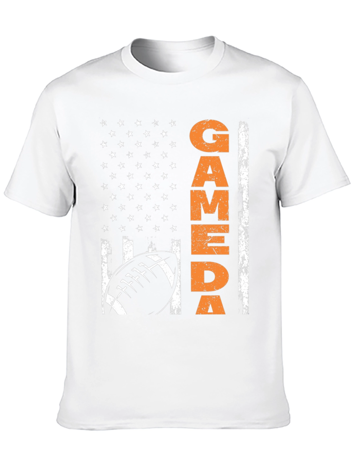 Game Day Football American Flag T-Shirt