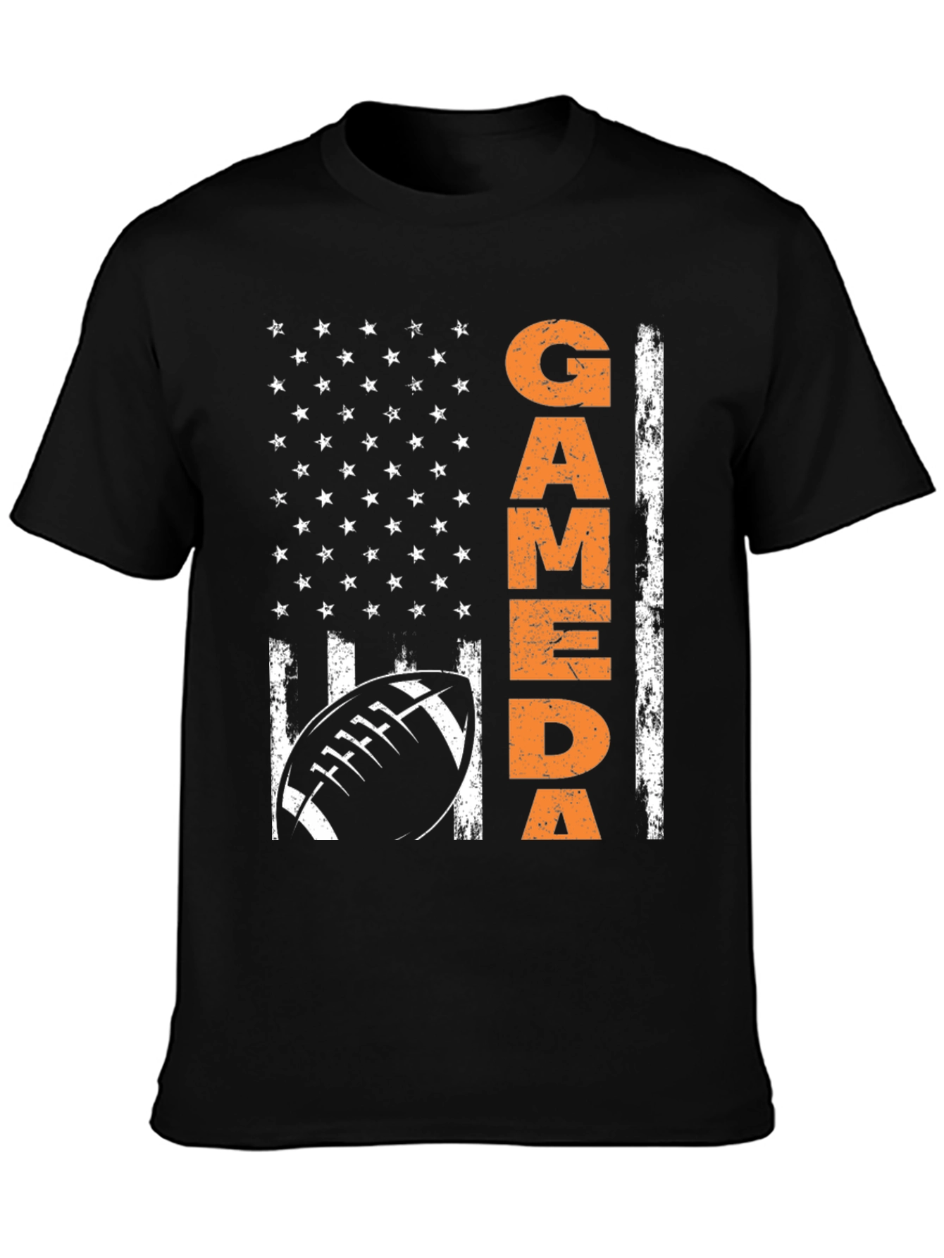 Game Day Football American Flag T-Shirt