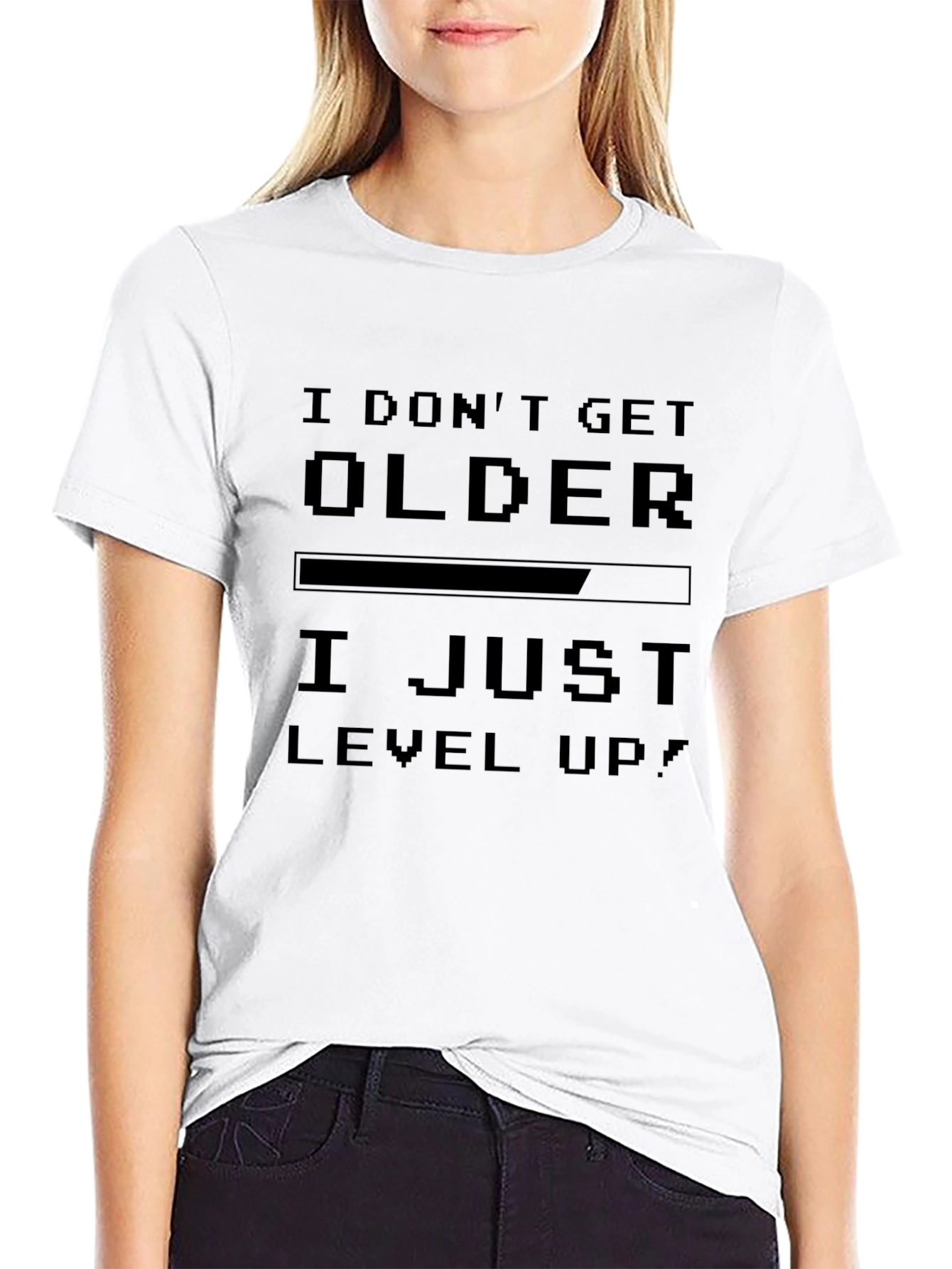 I Dont Get Older I Level Up Black T-Shirt