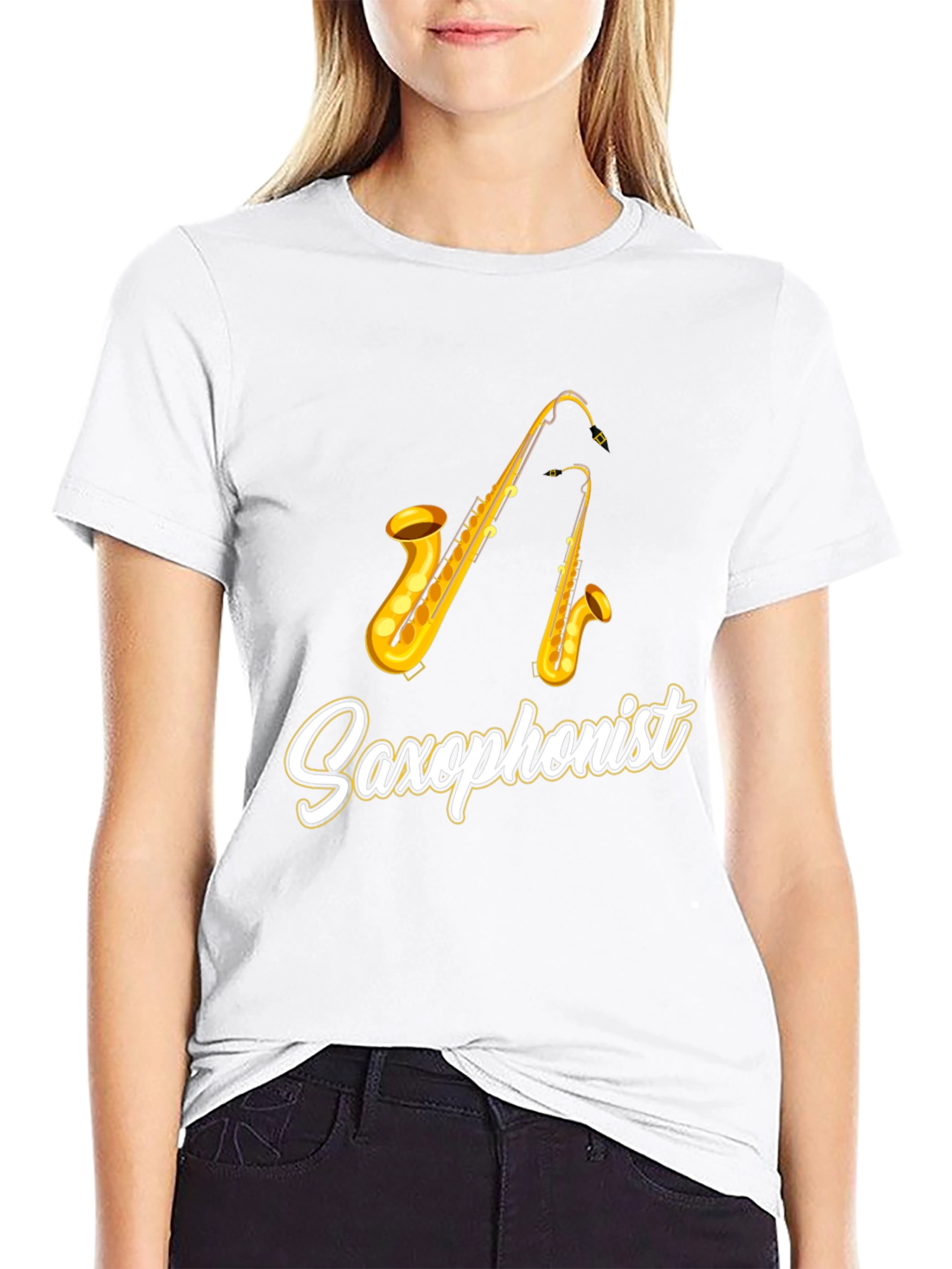 Saxophonist Graphic Tee - Musician Gift