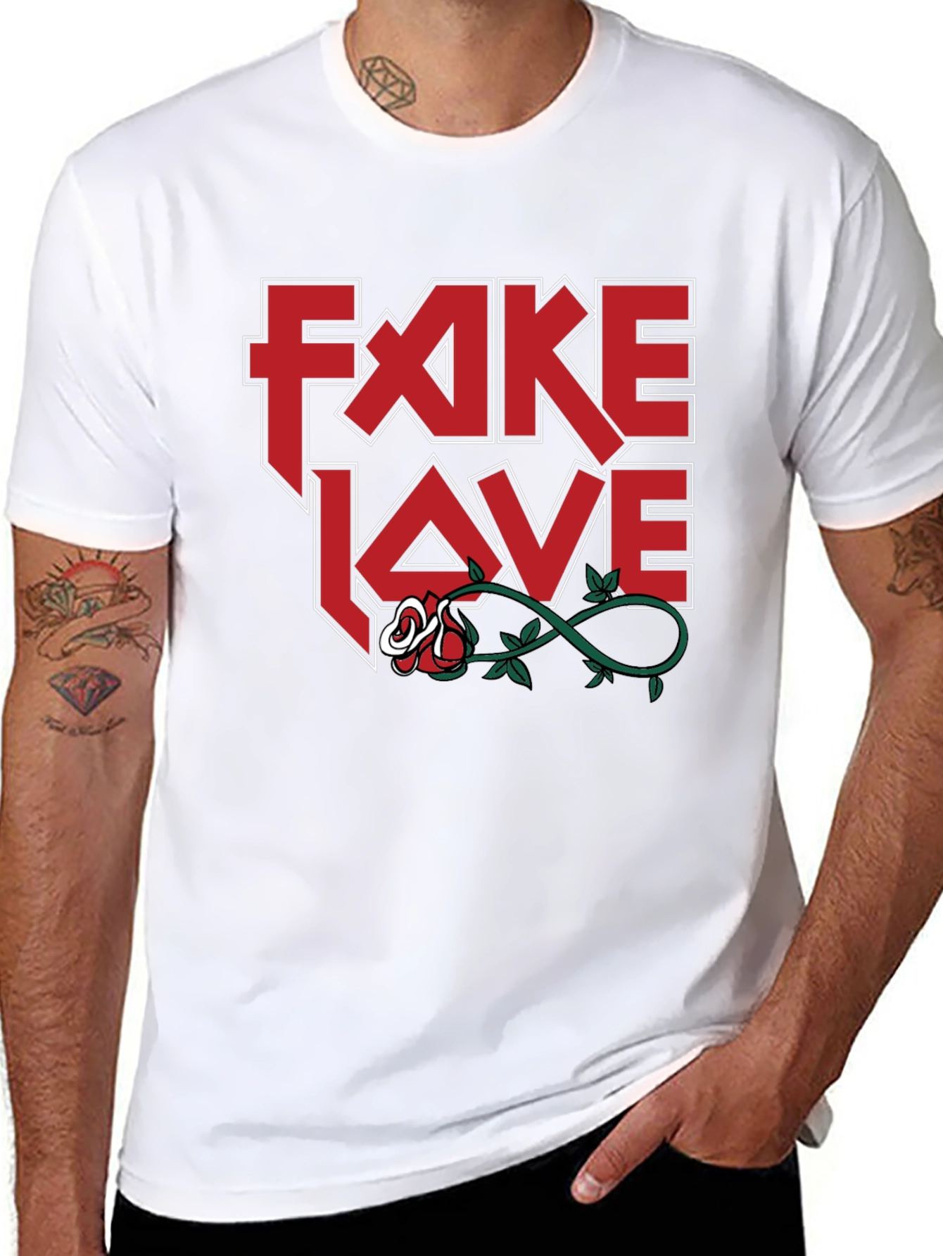Fake Love T-Shirt - Rock Inspired Graphic Tee
