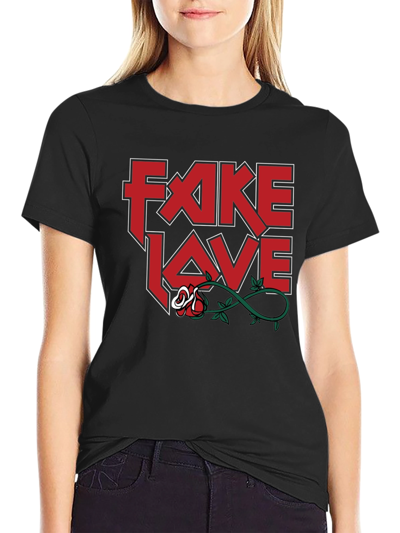 Fake Love T-Shirt - Rock Inspired Graphic Tee