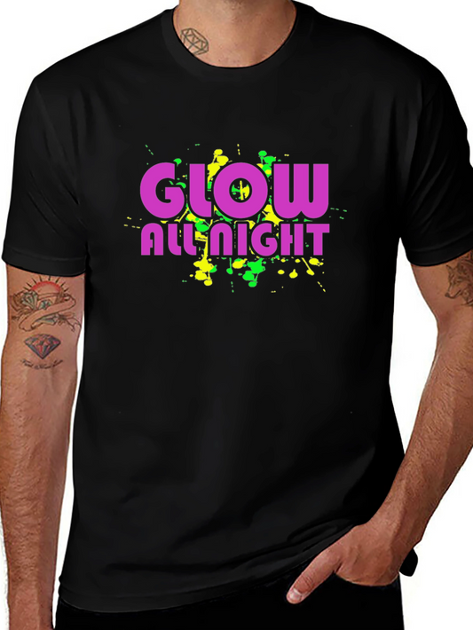 Glow All Night Black T-Shirt