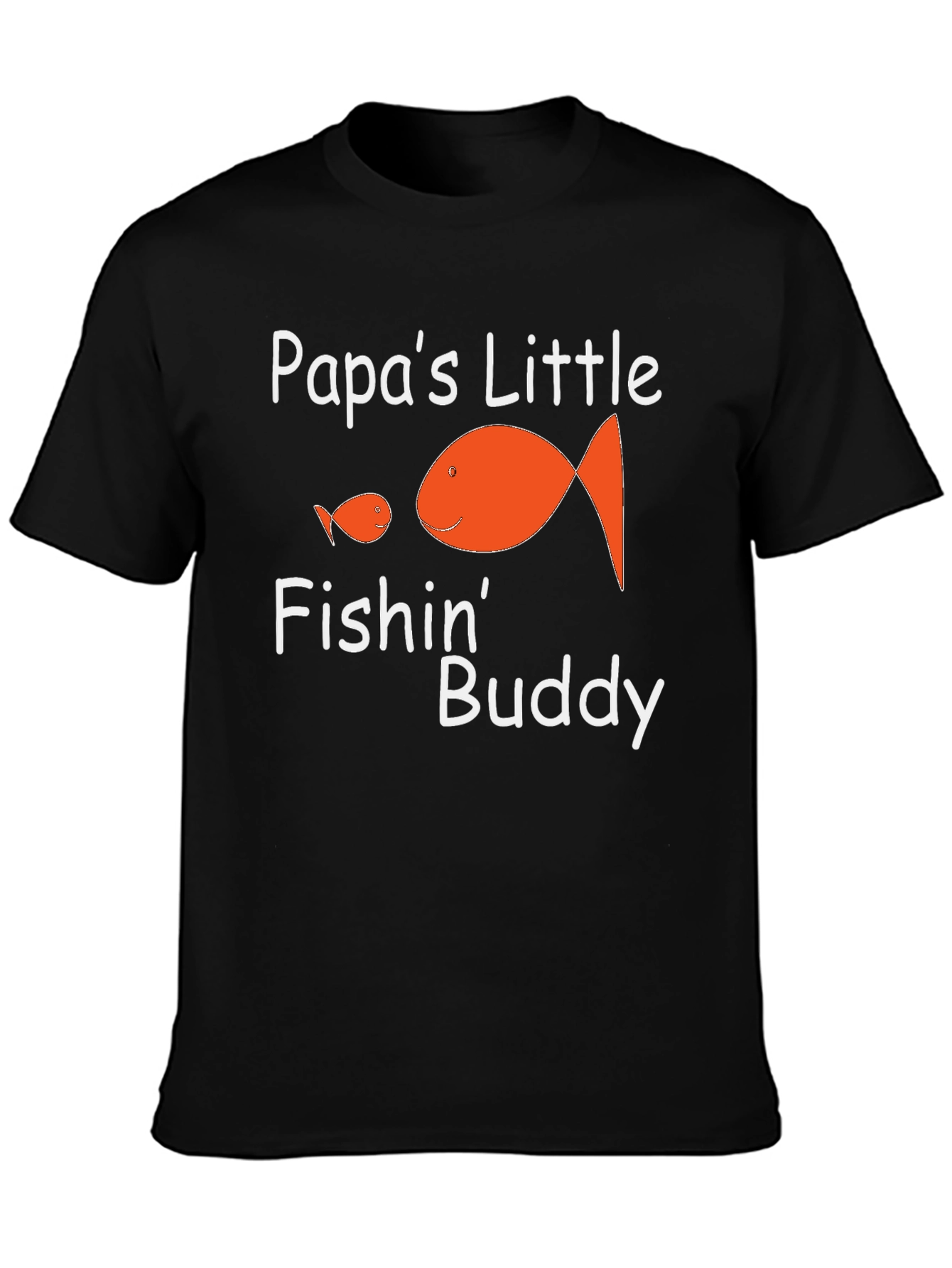 Papas Little Fishin Buddy Graphic T-Shirt