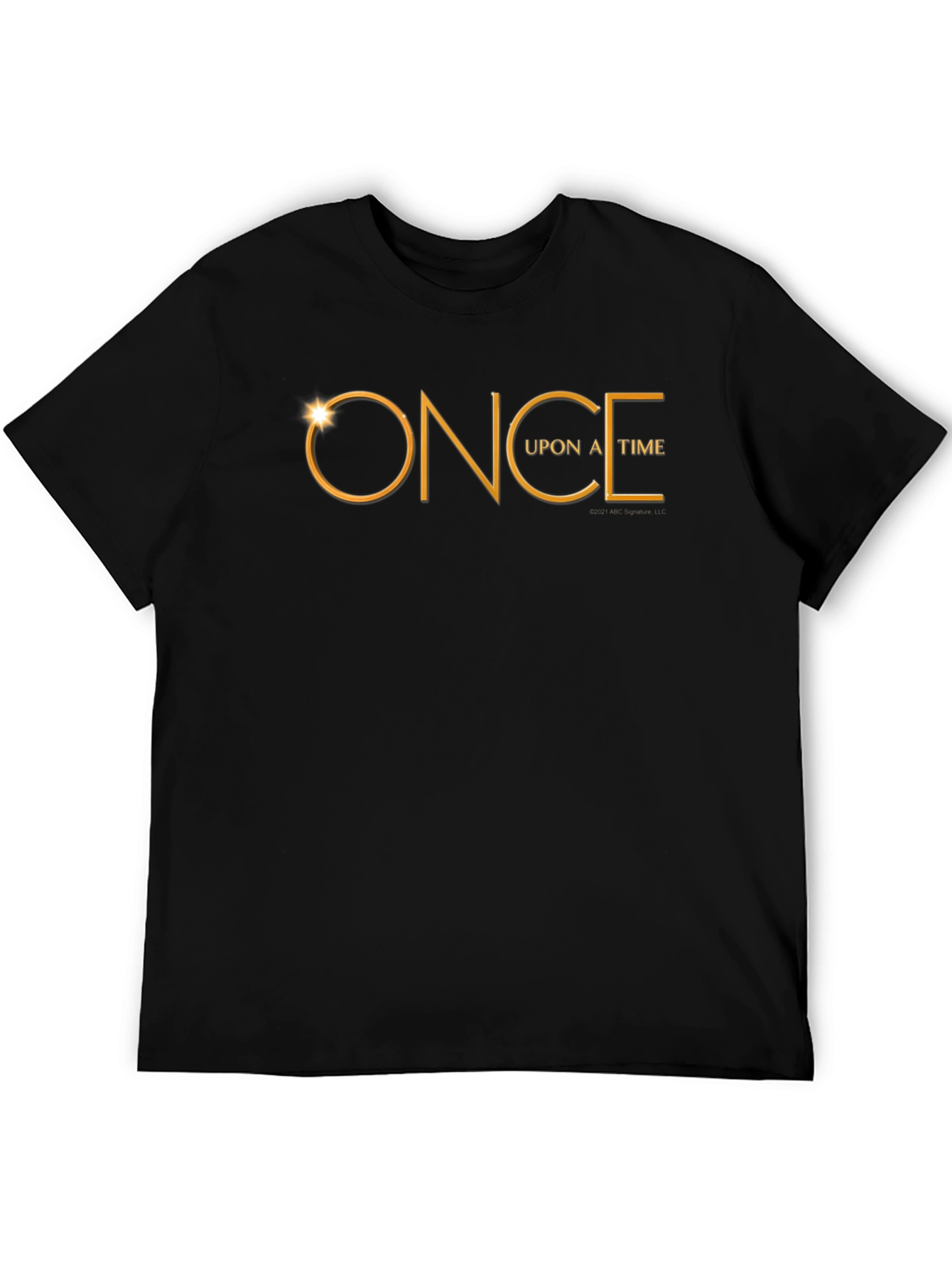 Once Upon A Time Gold Logo Black T-Shirt