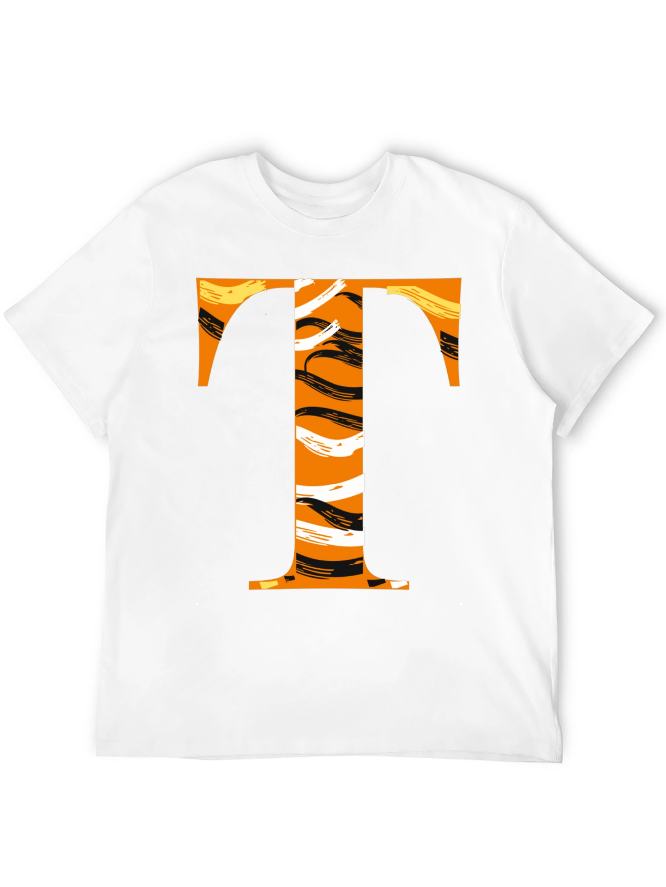 Bold T Graphic Tee - Black Cotton T-Shirt
