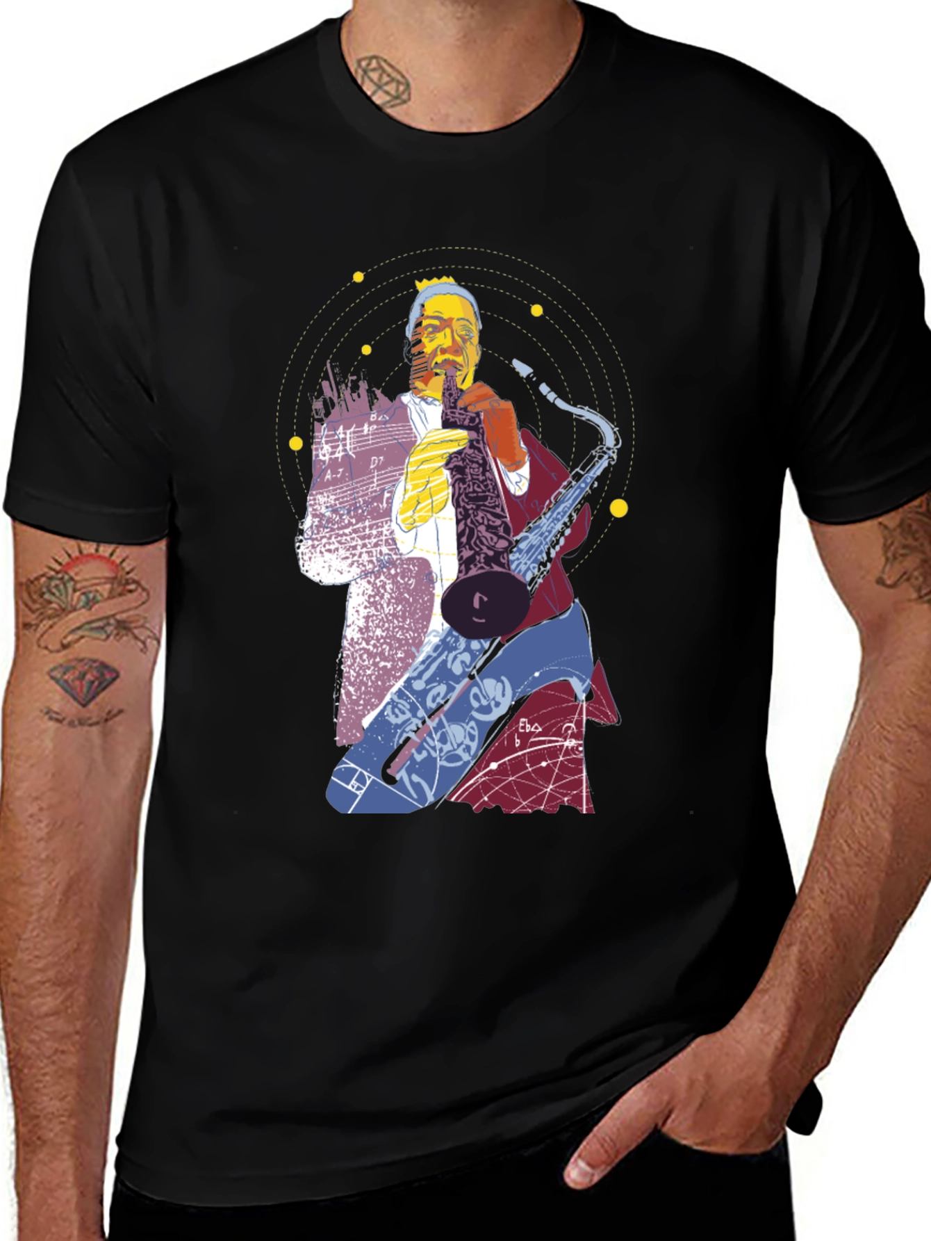 Jazz Saxophone Graphic T-Shirt