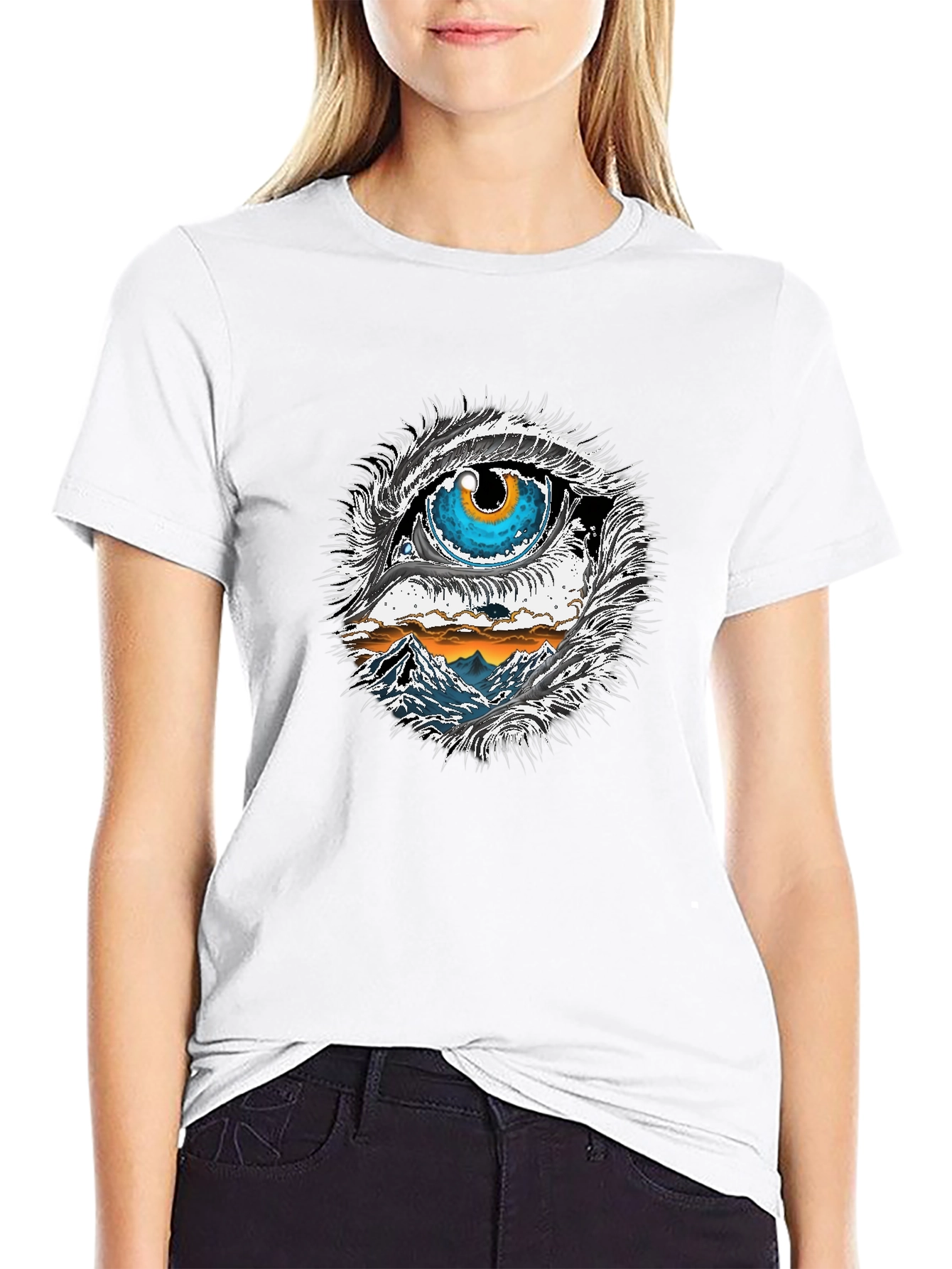 Eye and Mountain Graphic Tee