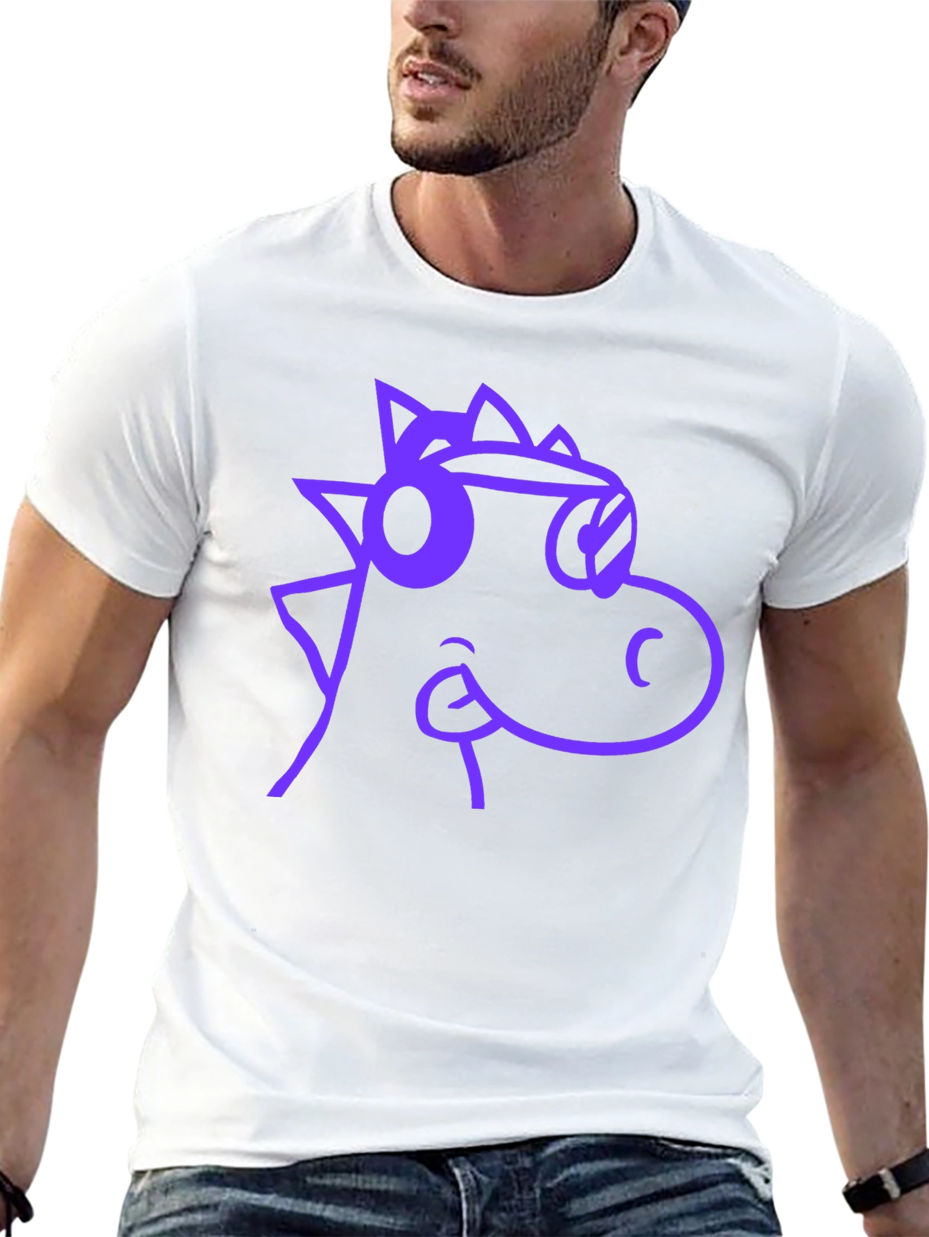 Cool Dino Graphic Tee - Casual Black T-Shirt