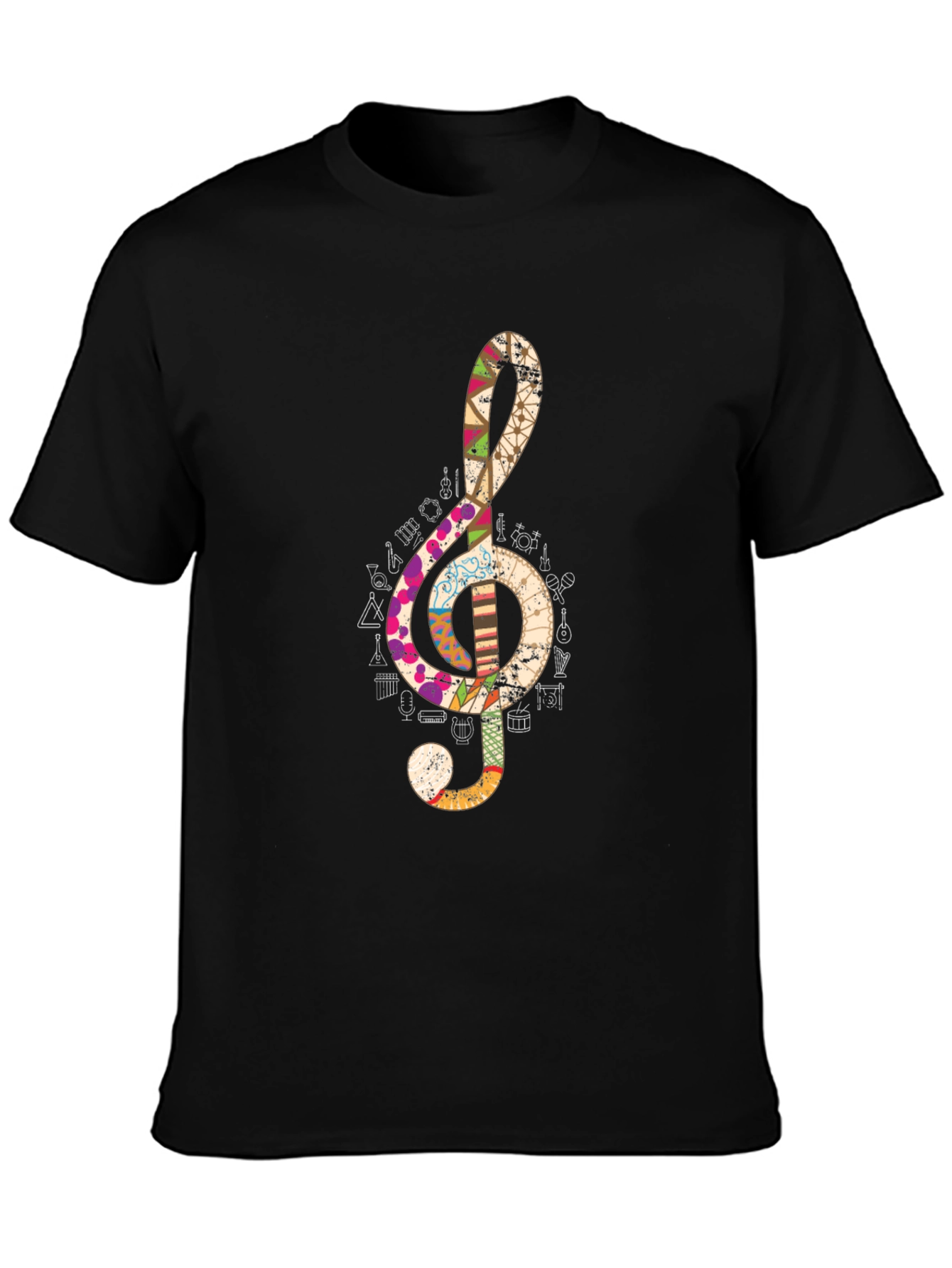 Treble Clef Music Note Graphic Tee