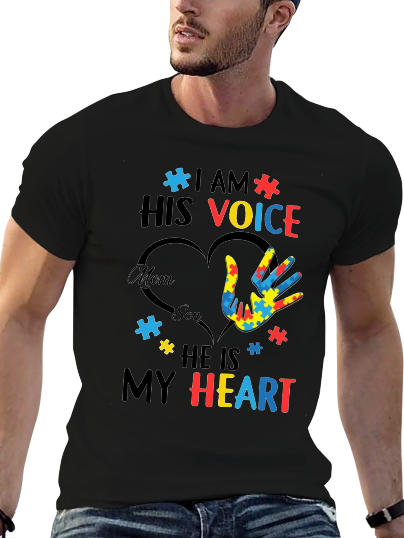 Autism Awareness T-Shirt - I Am His Voice