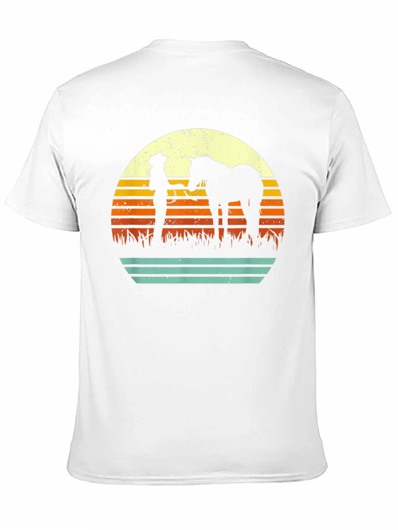 Retro Horse & Rider Silhouette Graphic Tee