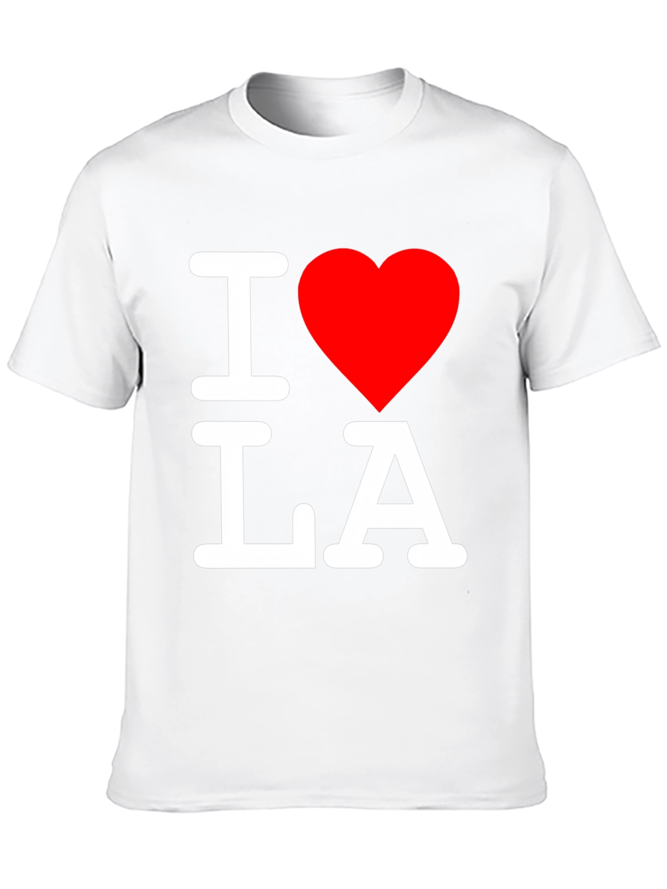 I Love LA T-Shirt - Black Crew Neck