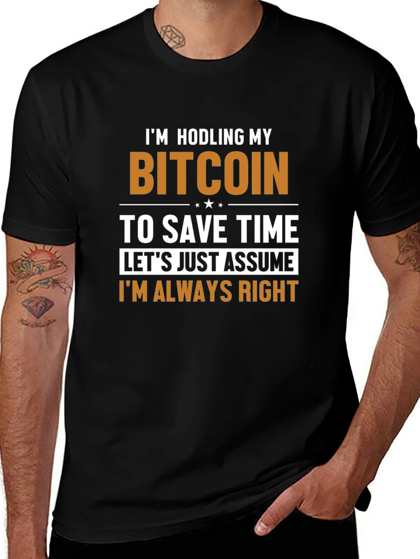 Bitcoin HODL T-Shirt - Always Right Crypto Tee