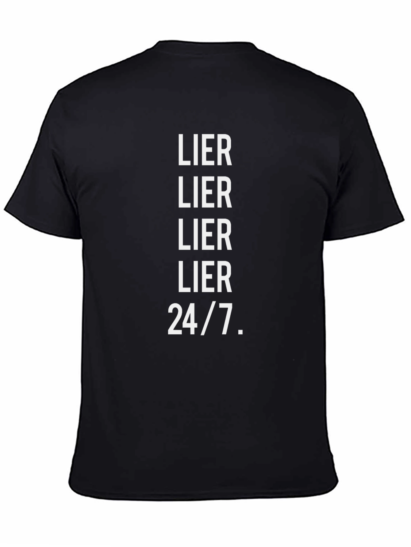 Lier 24/7 Black Graphic Tee