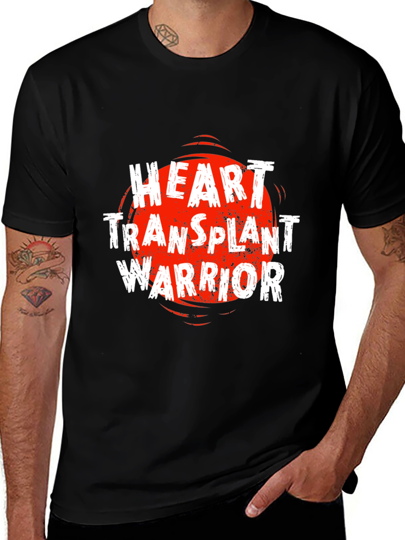 Heart Transplant Warrior Graphic Tee - Black