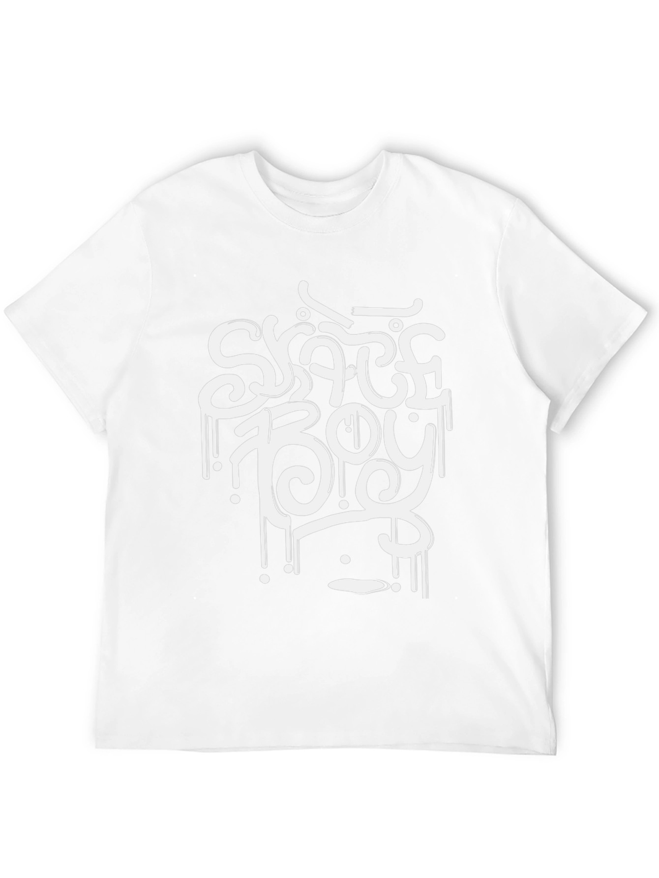 Skate Boy Graphic Tee - Black Cotton T-Shirt