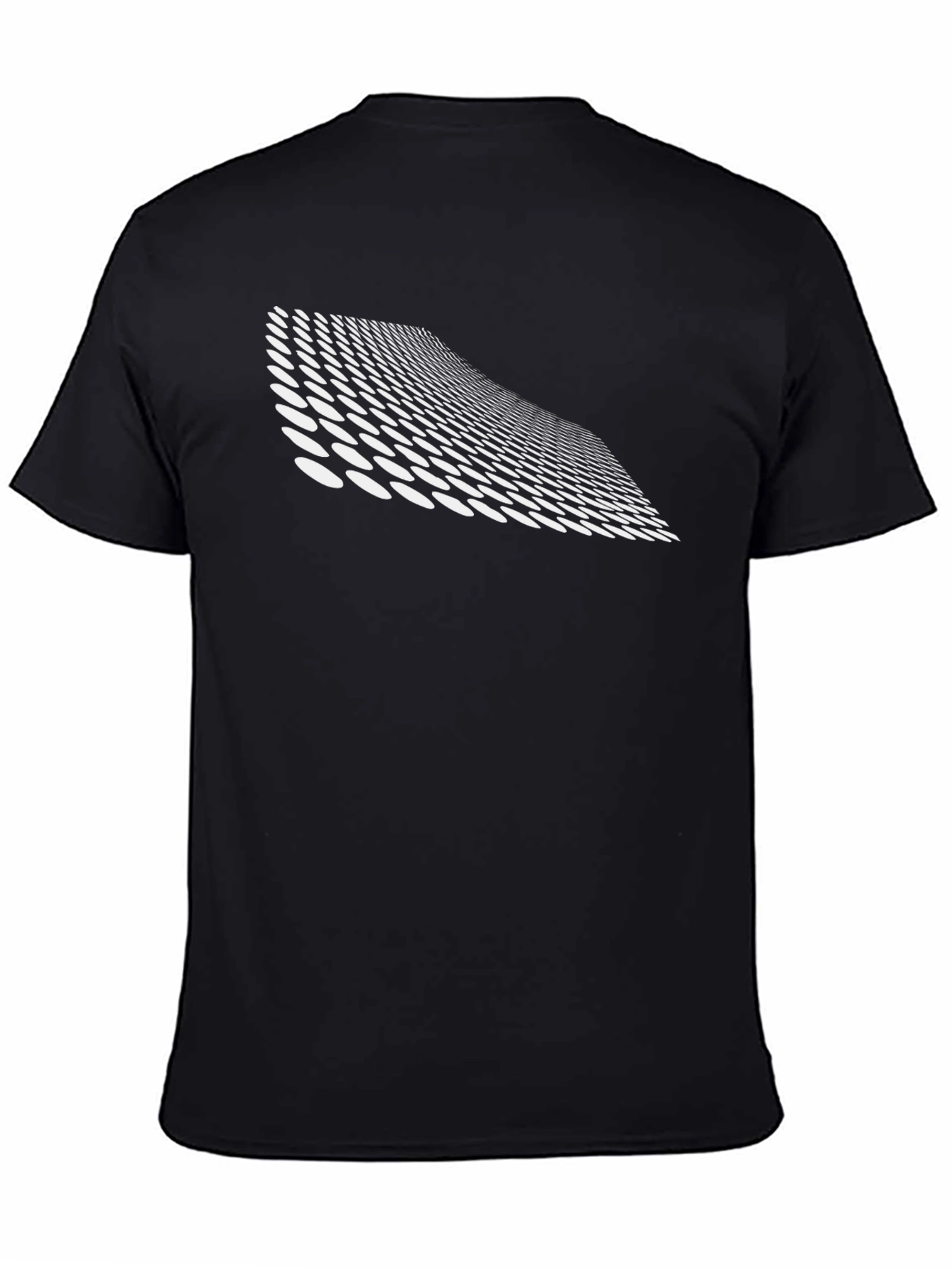 Modern Grid Tee - Black Graphic T-Shirt