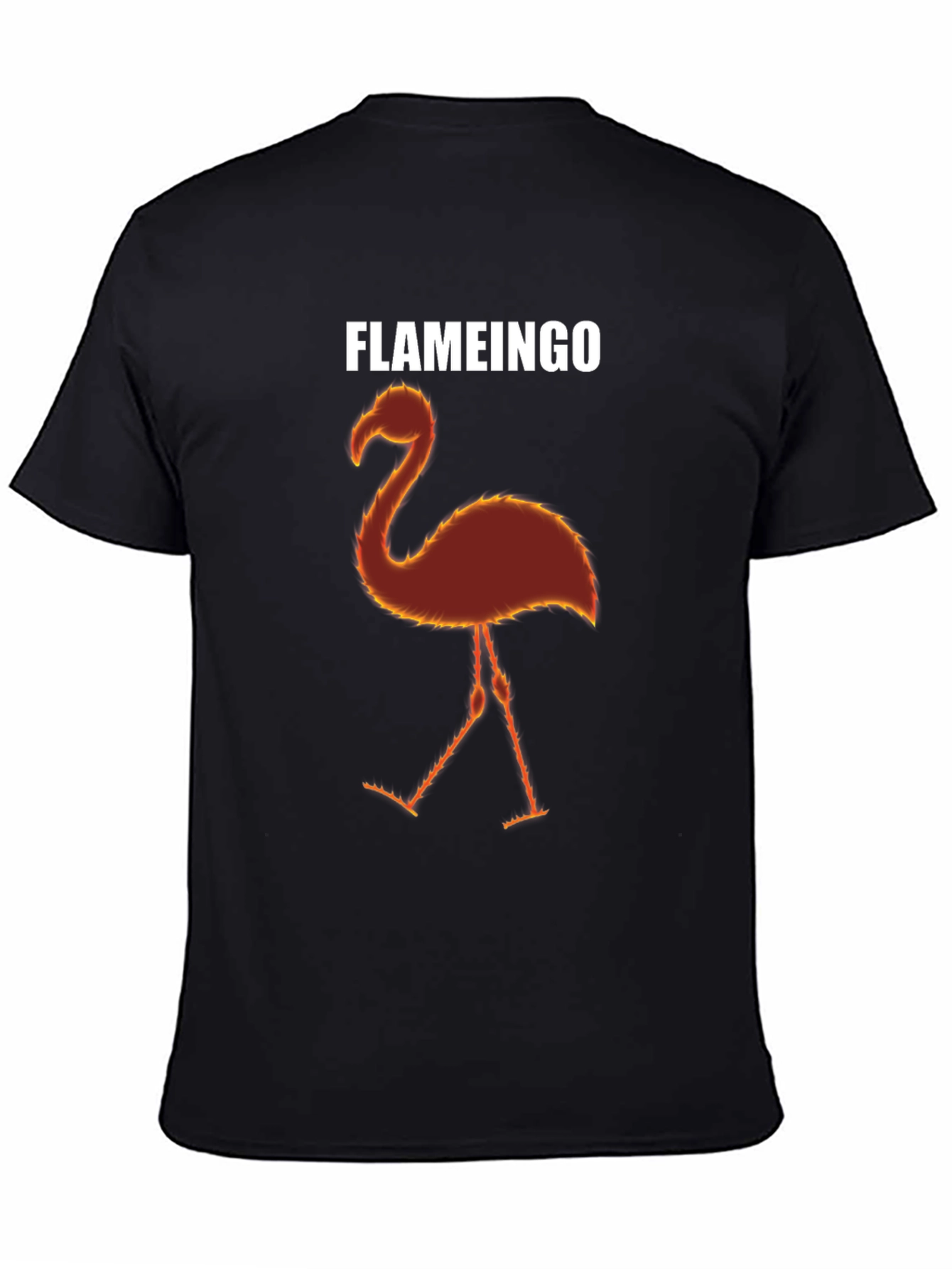 Flameingo T-Shirt - Flaming Flamingo Design