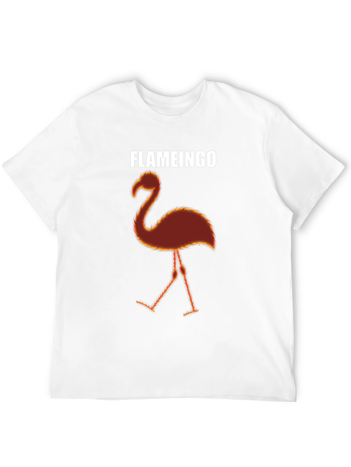 Flameingo T-Shirt - Flaming Flamingo Design