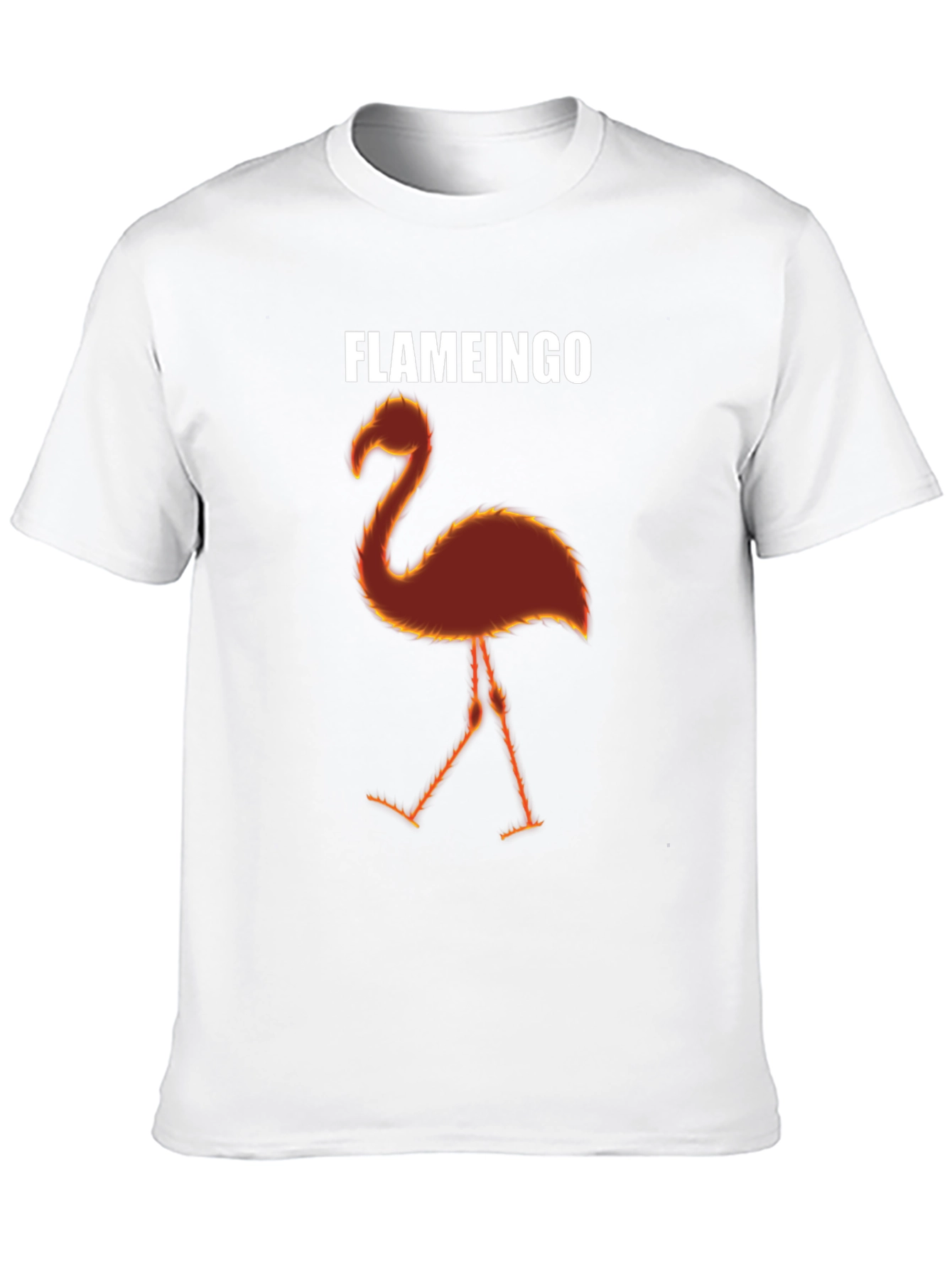 Flameingo T-Shirt - Flaming Flamingo Design