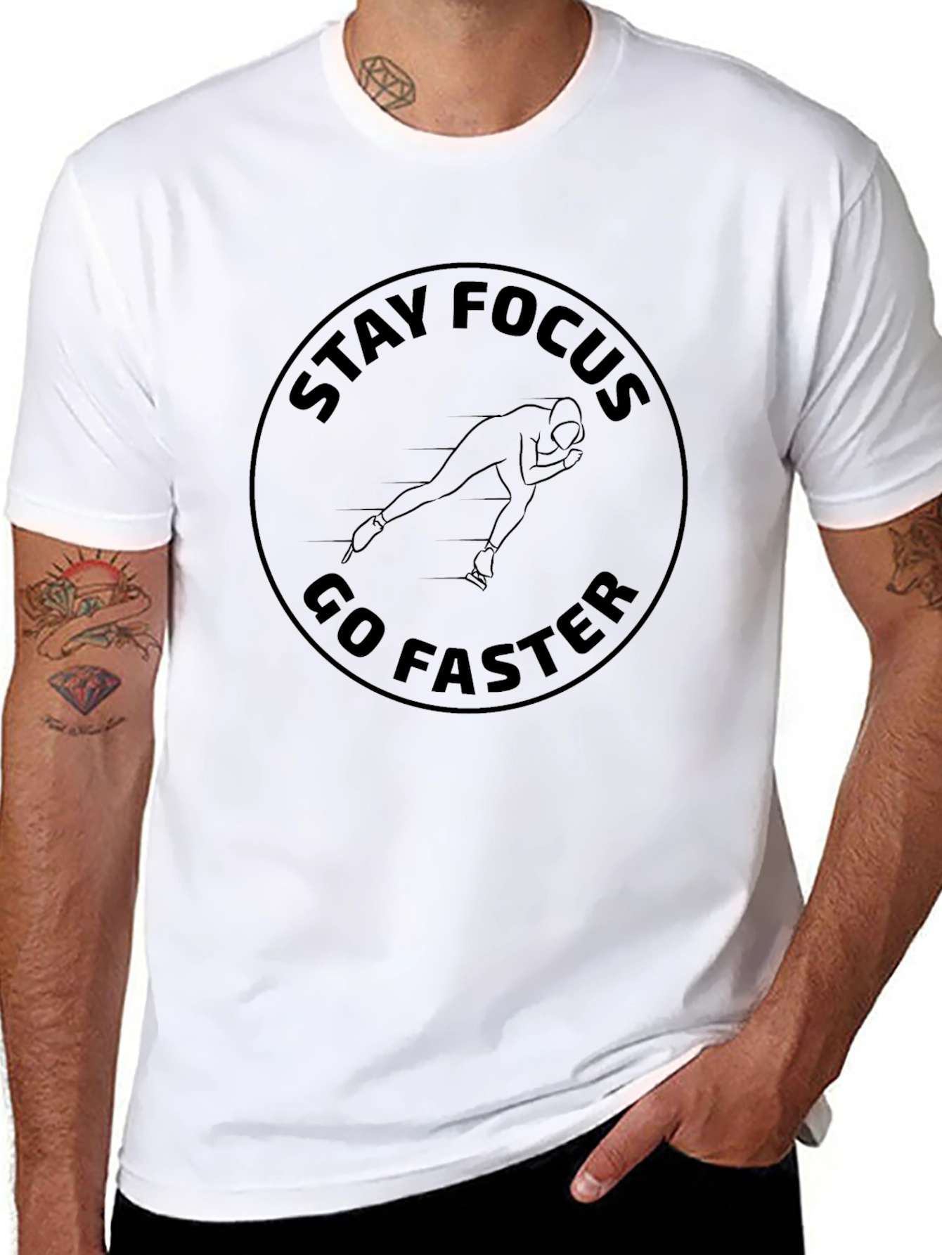 Stay Focus Go Faster Black T-Shirt
