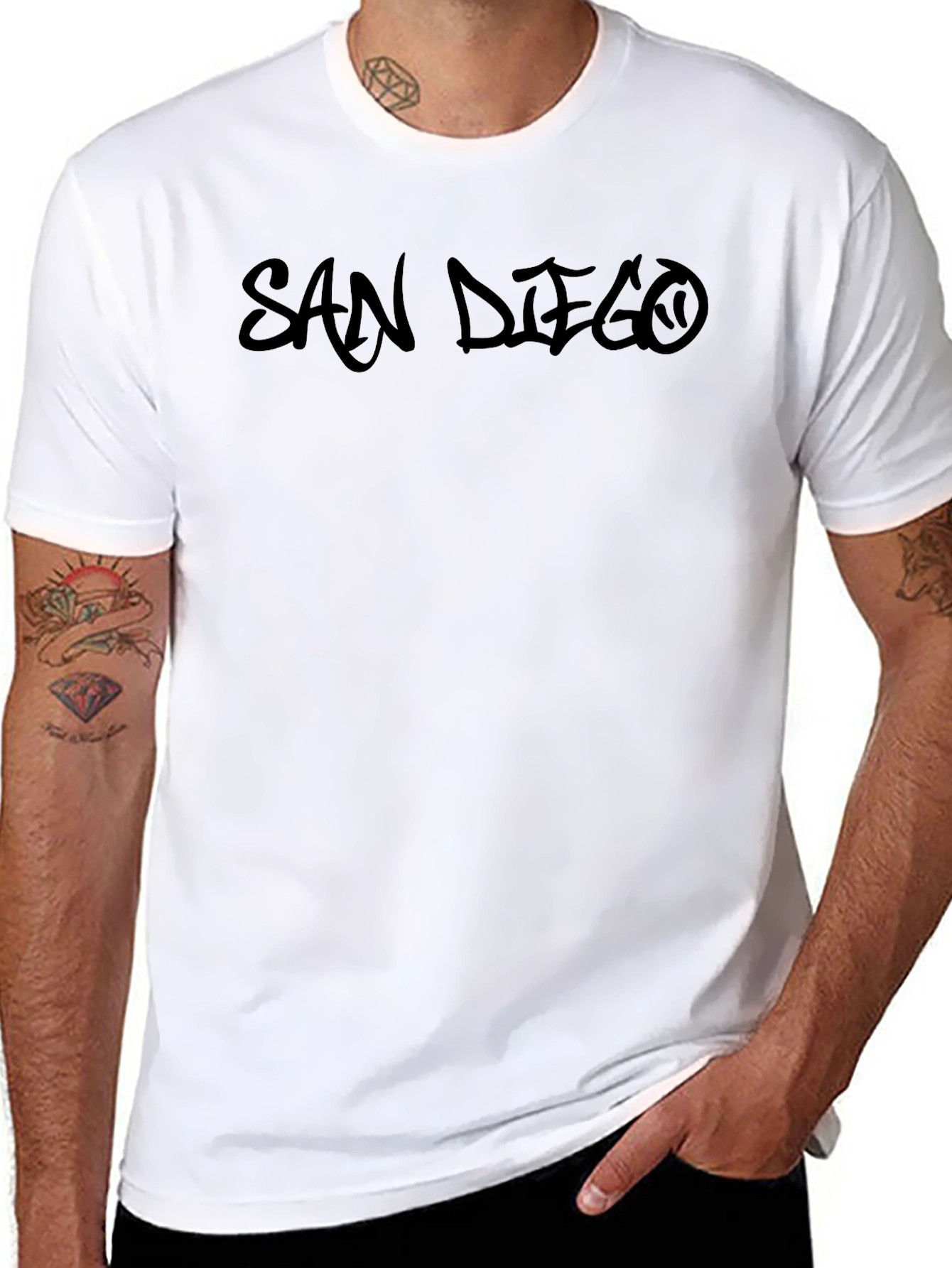 San Diego Graphic Black T-Shirt