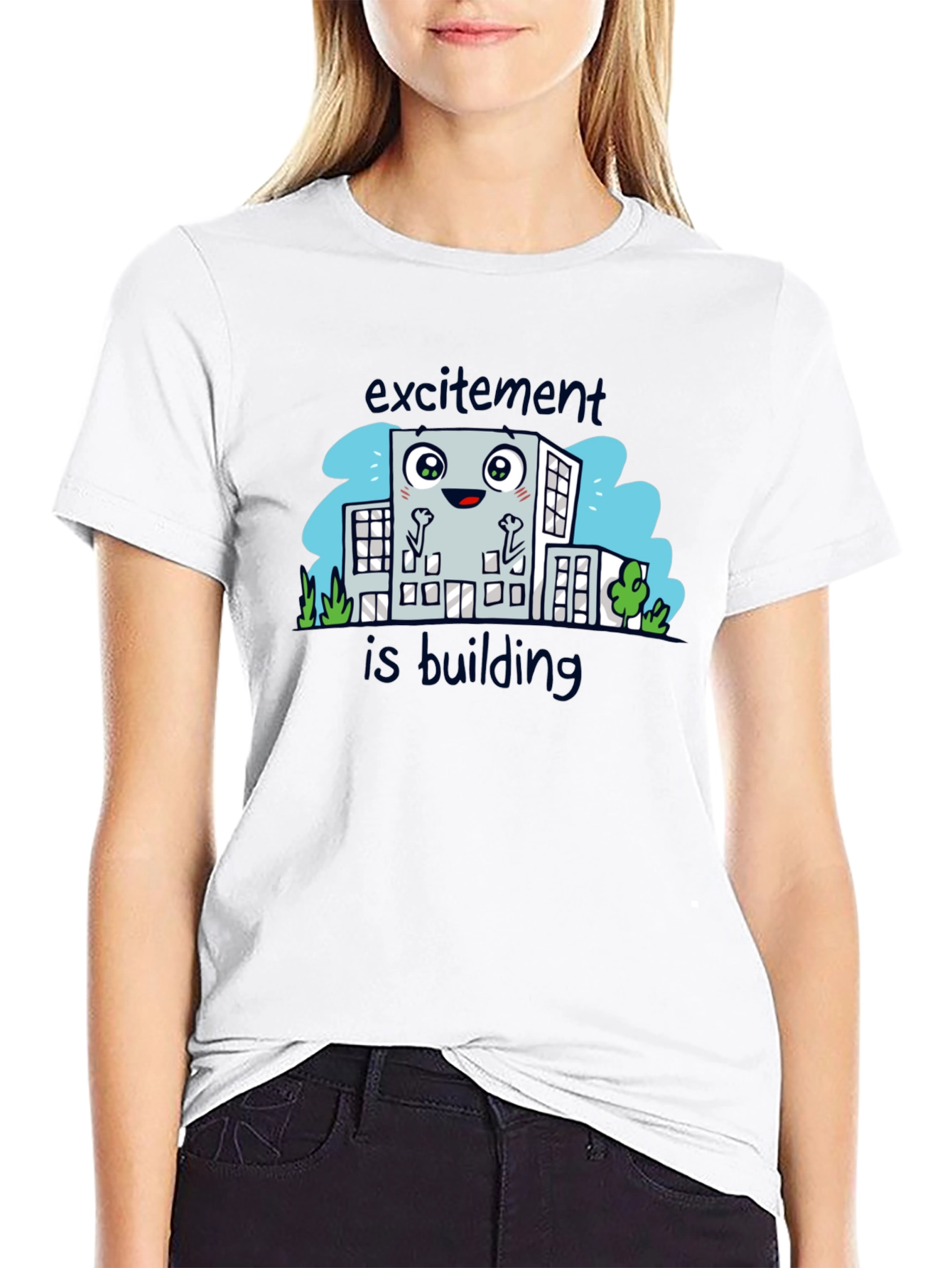 Excitement is Building Cartoon T-Shirt