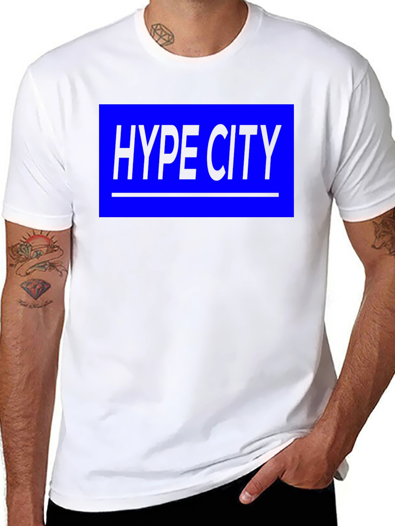 Hype City Black Graphic Tee - Bold Streetwear Style