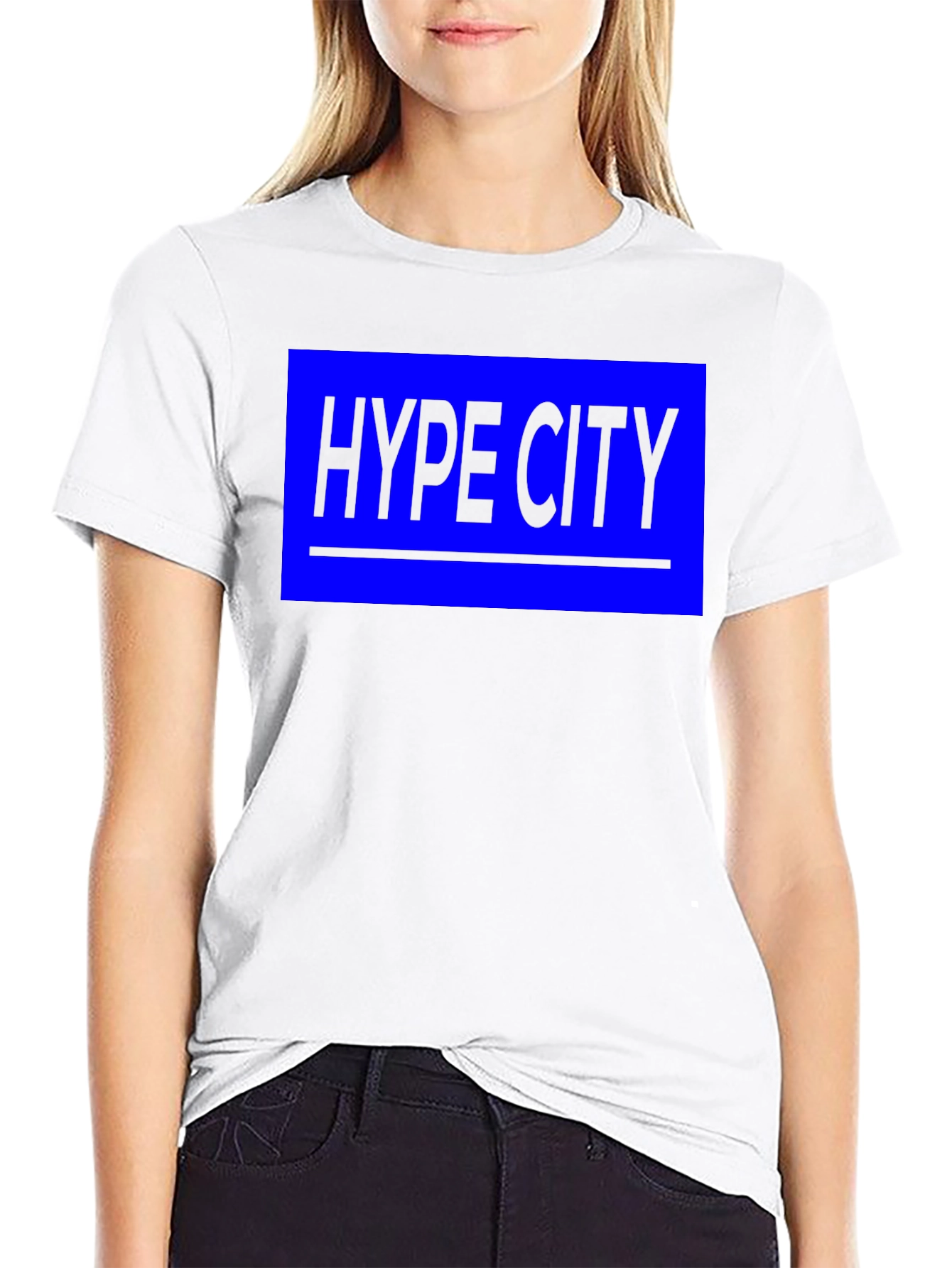 Hype City Black Graphic Tee - Bold Streetwear Style