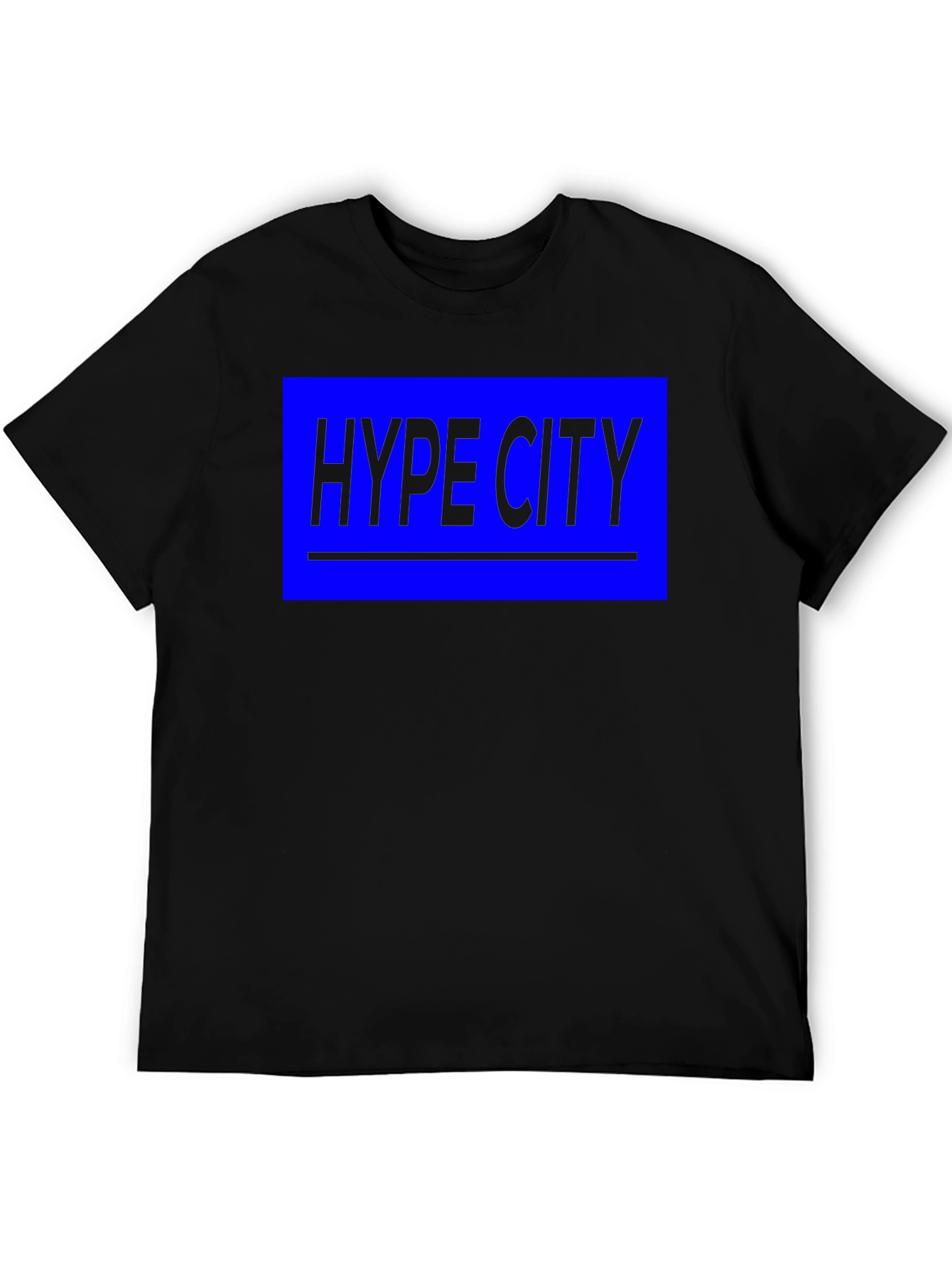 Hype City Black Graphic Tee - Bold Streetwear Style