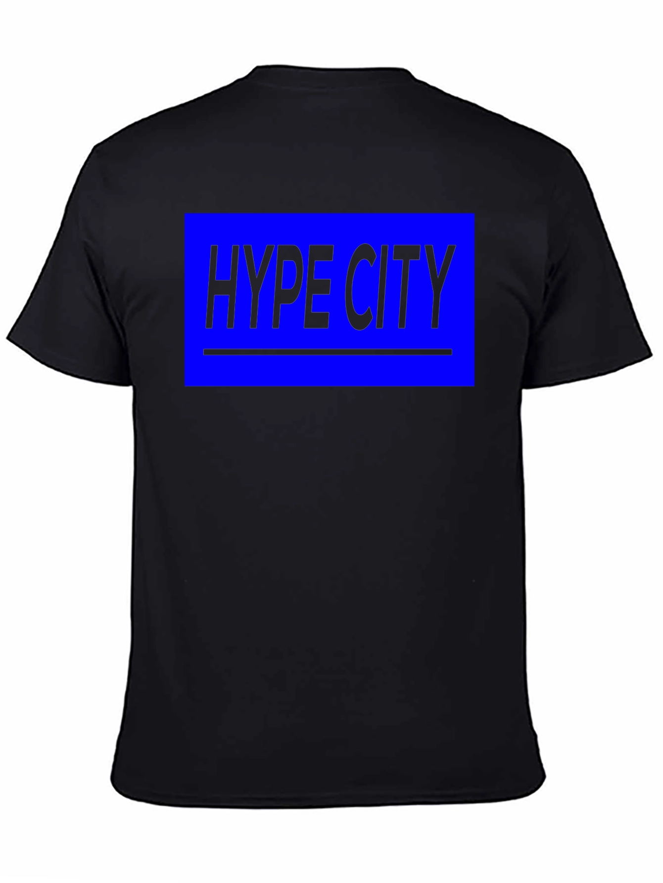 Hype City Black Graphic Tee - Bold Streetwear Style