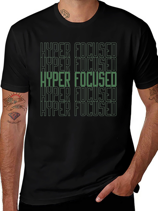 Hyper Focused Graphic Tee - Mens Black T-Shirt