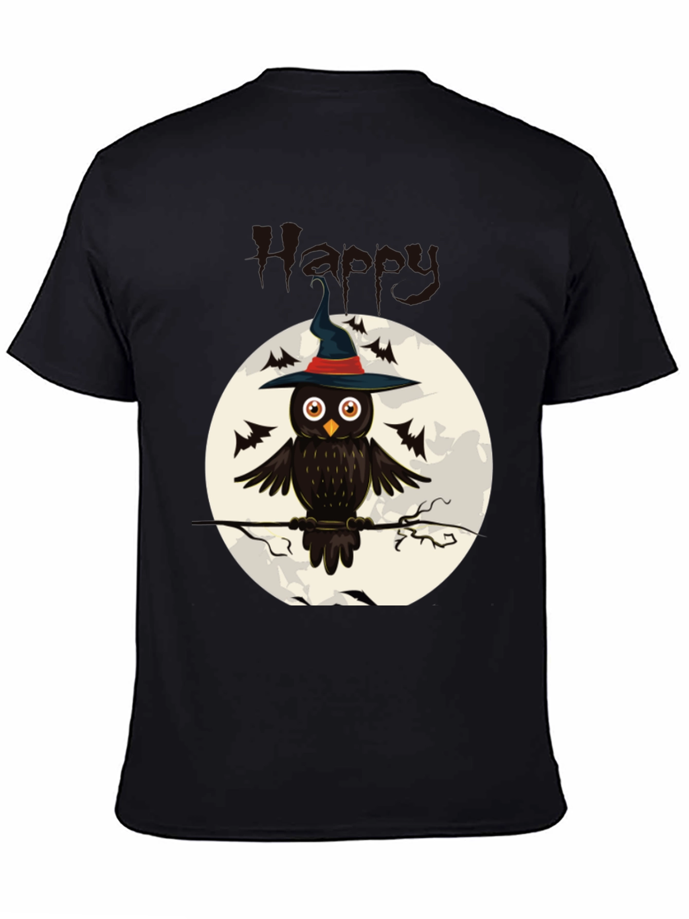 Owl Witch Halloween T-Shirt - Spooky Festive Tee