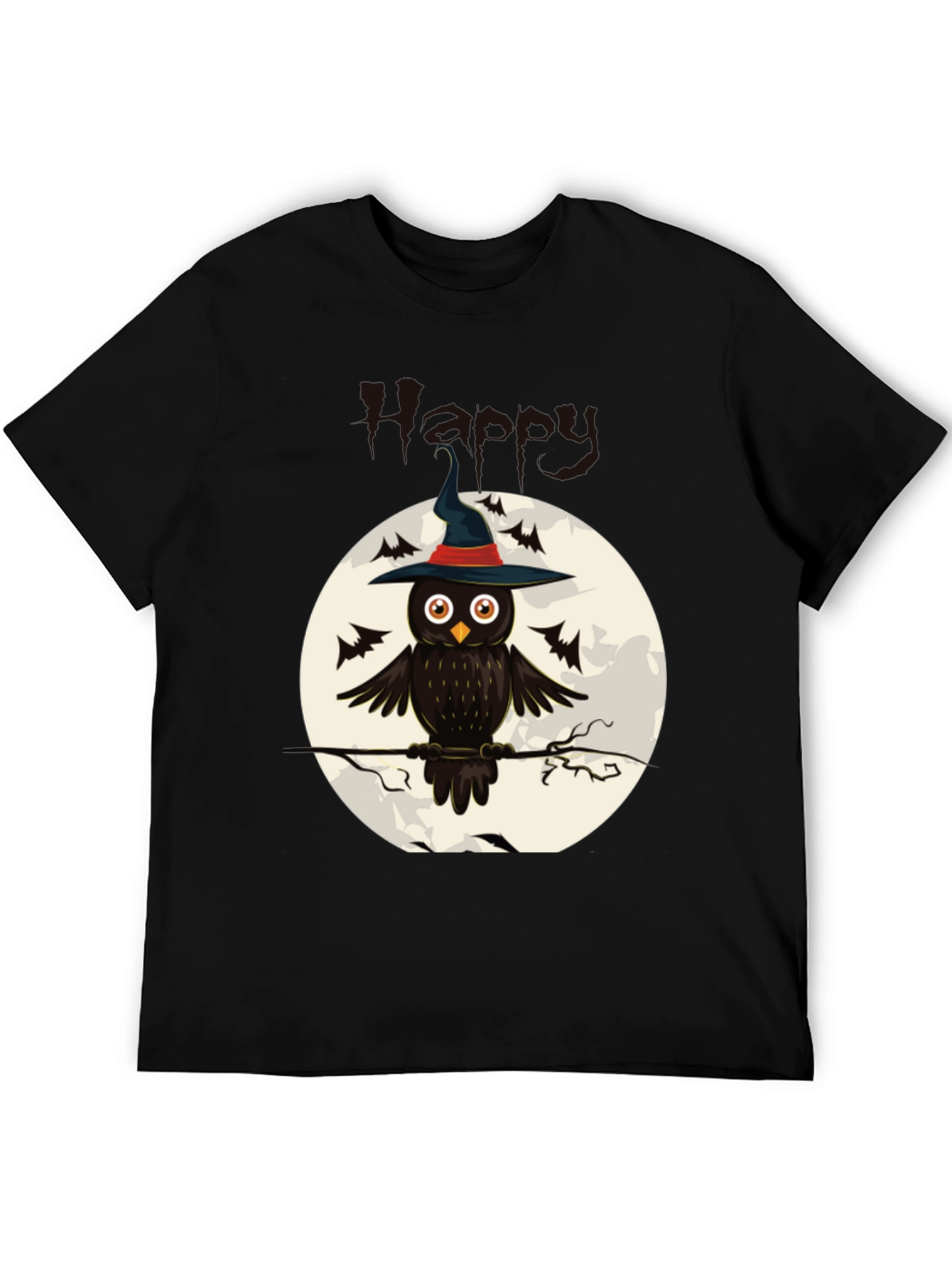 Owl Witch Halloween T-Shirt - Spooky Festive Tee