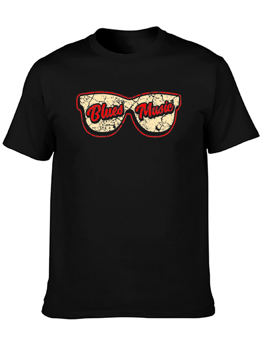Blues Music Sunglasses Graphic Tee