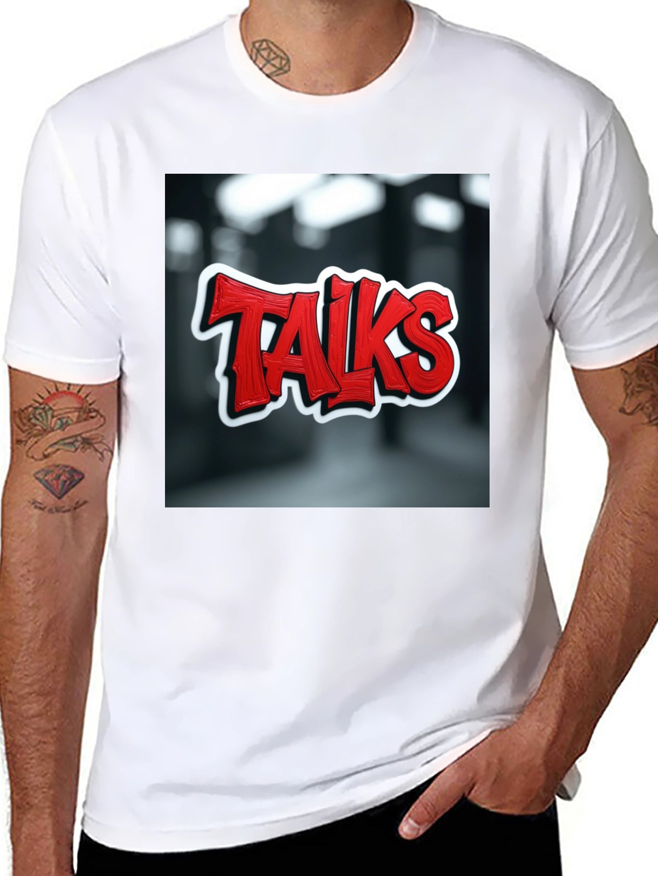 Talks Graphic Tee - Edgy Urban Style