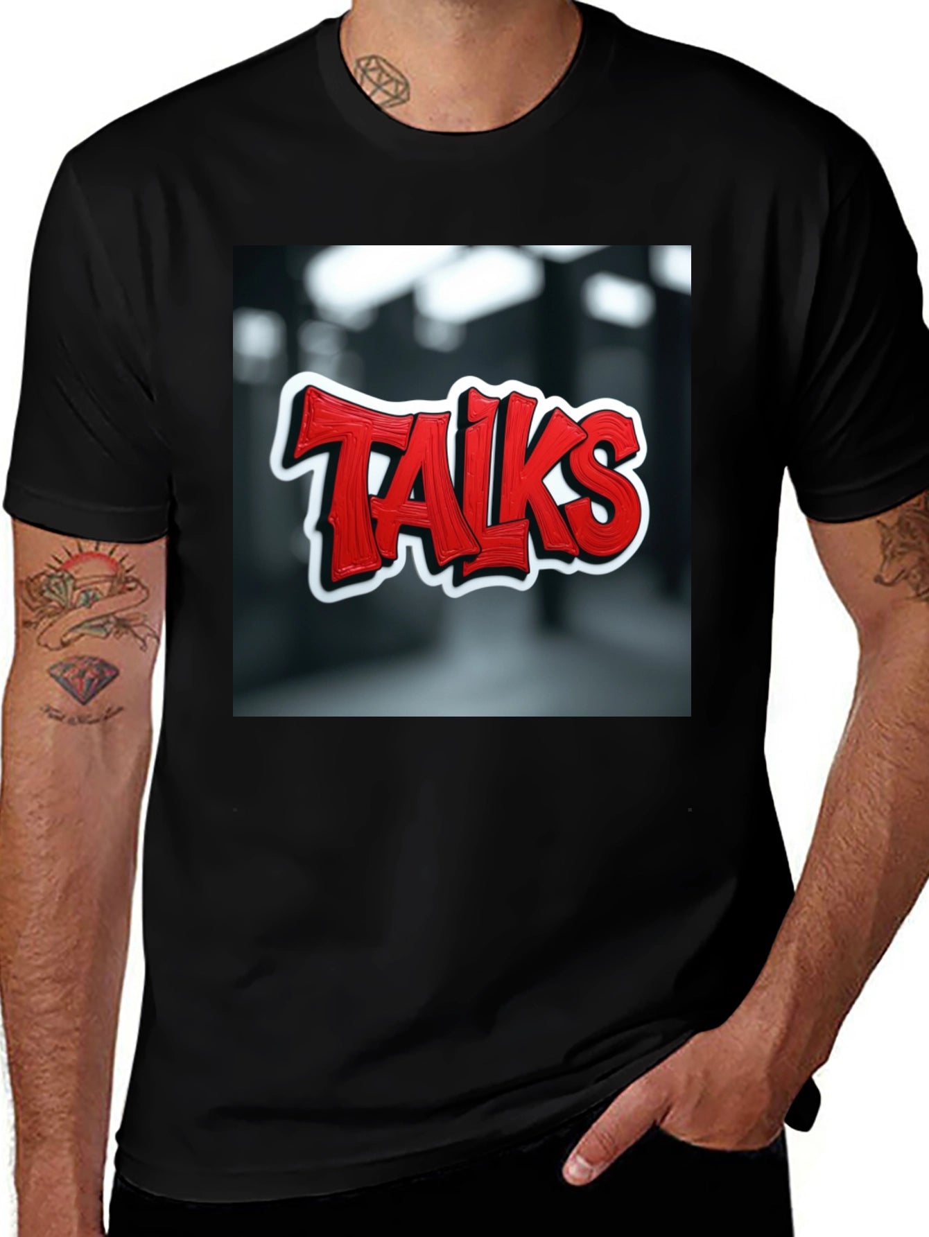 Talks Graphic Tee - Edgy Urban Style