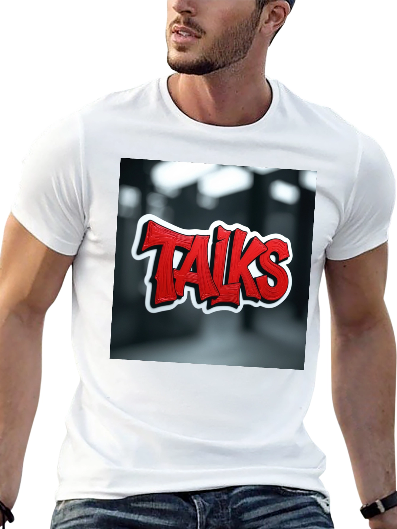 Talks Graphic Tee - Edgy Urban Style