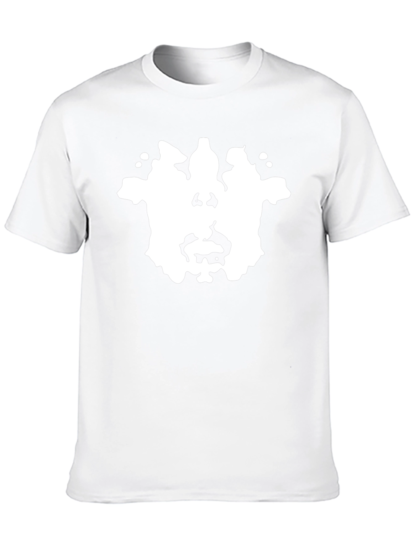 Rorschach Ink Blot Graphic Tee - Black
