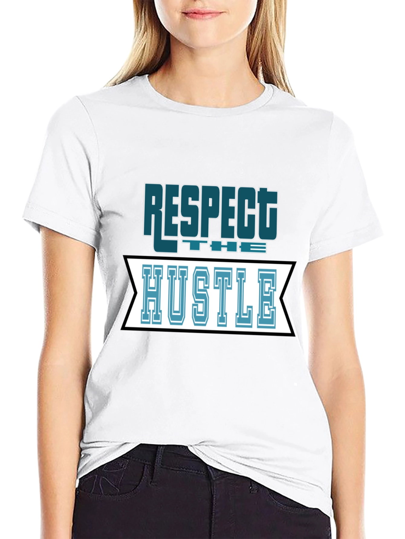 Respect the Hustle Graphic Tee - Black