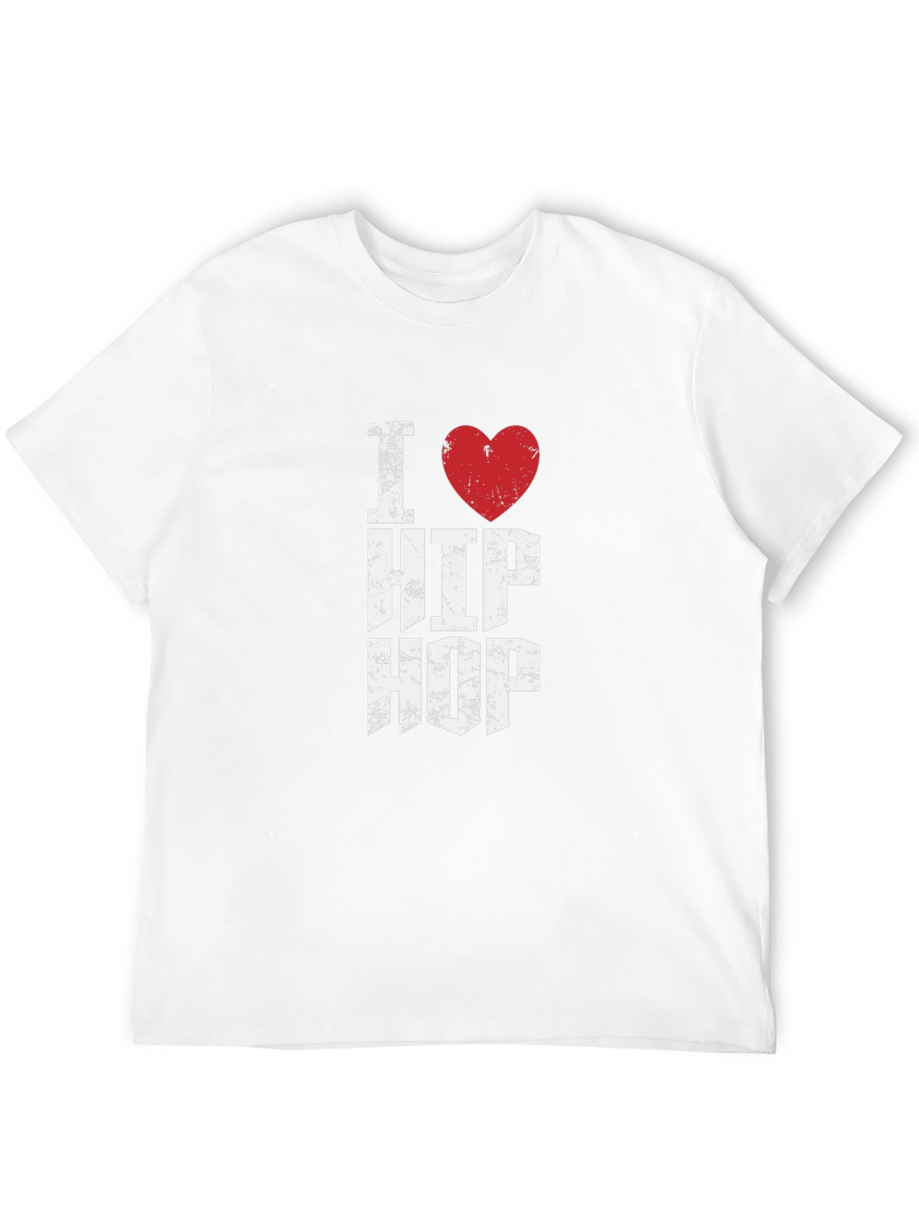 I Heart Hip Hop Graphic Tee - Distressed Print