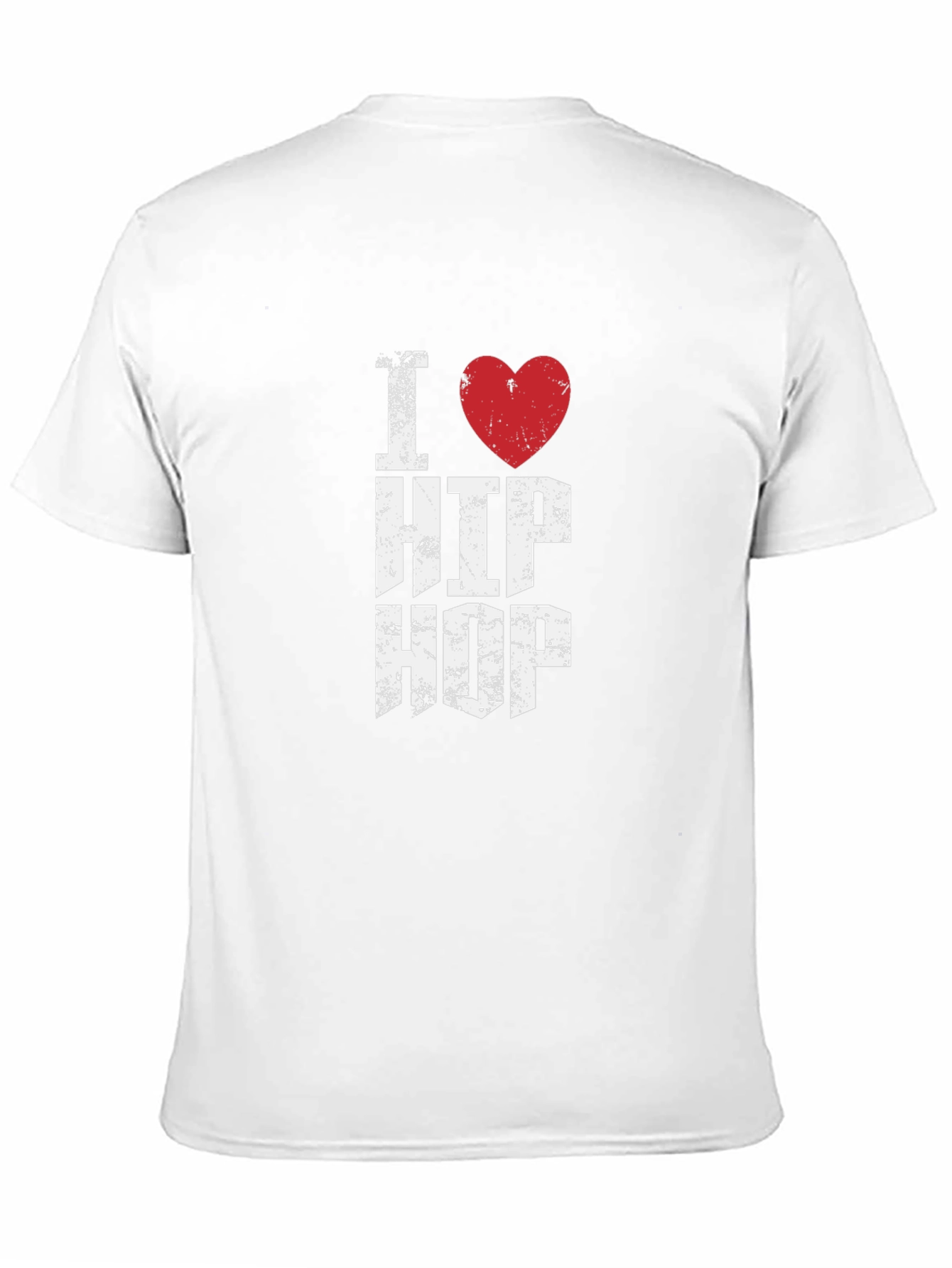 I Heart Hip Hop Graphic Tee - Distressed Print