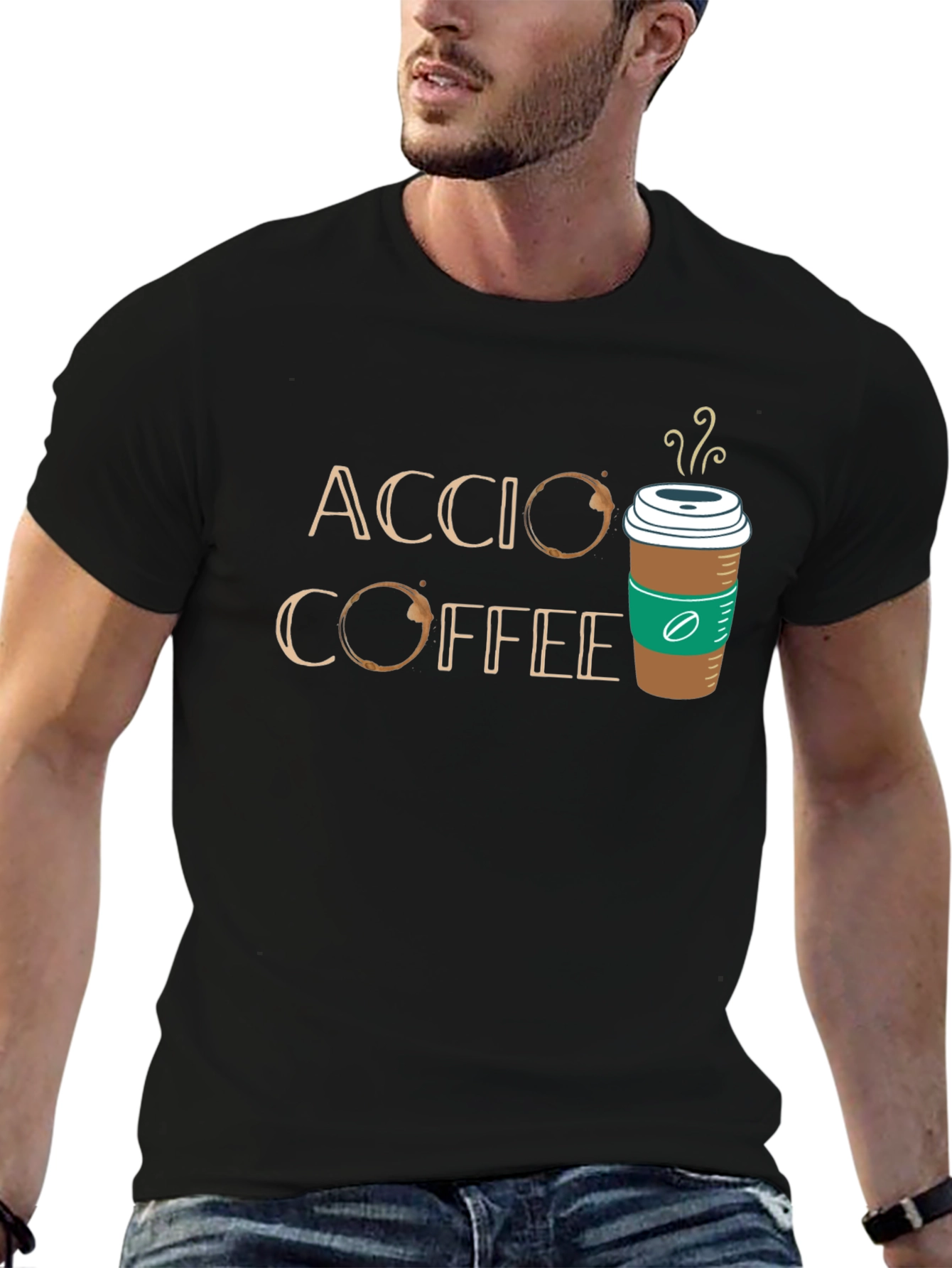 Accio Coffee T-Shirt - Magic & Caffeine!