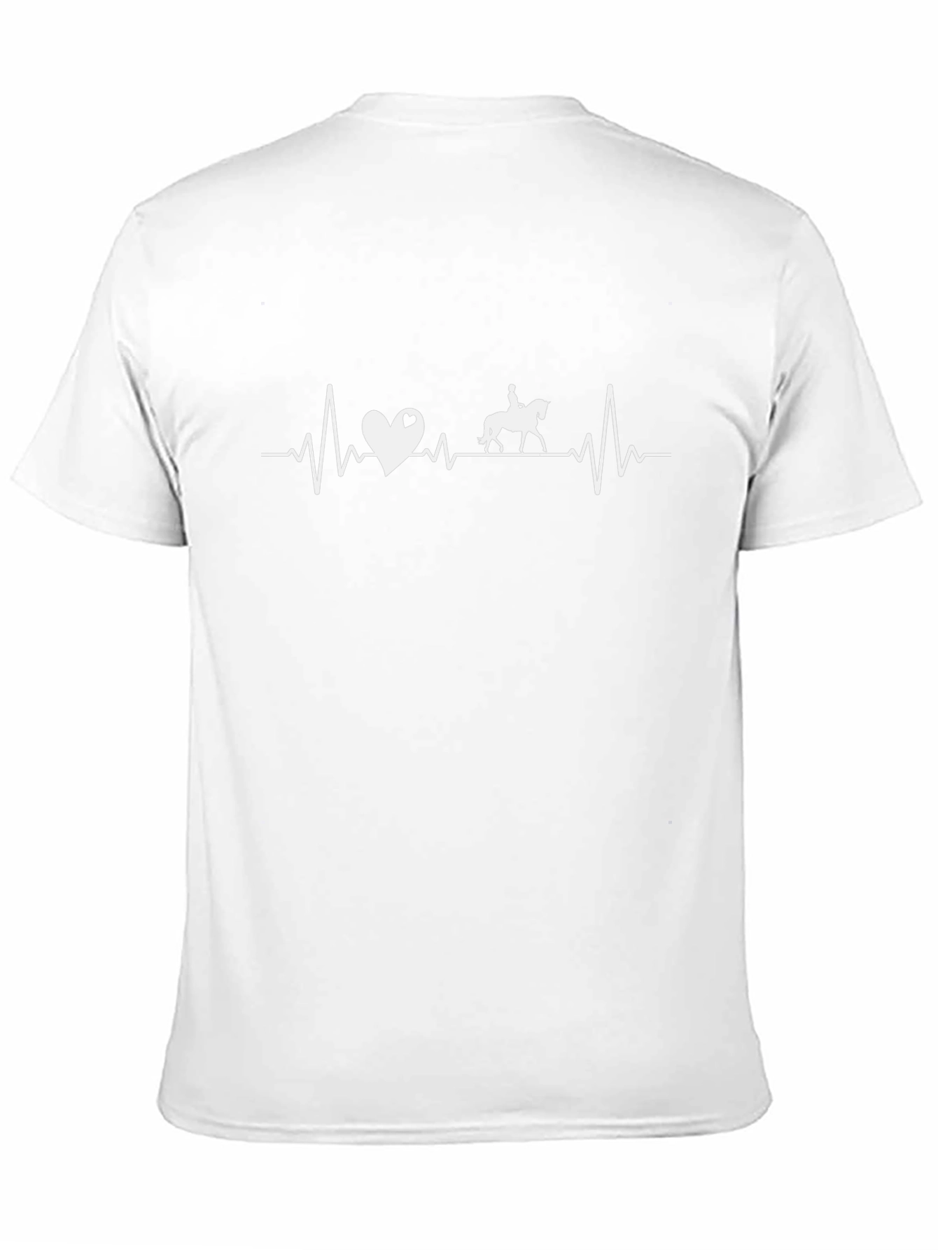 Horse Riding Heartbeat T-Shirt - Equestrian Love