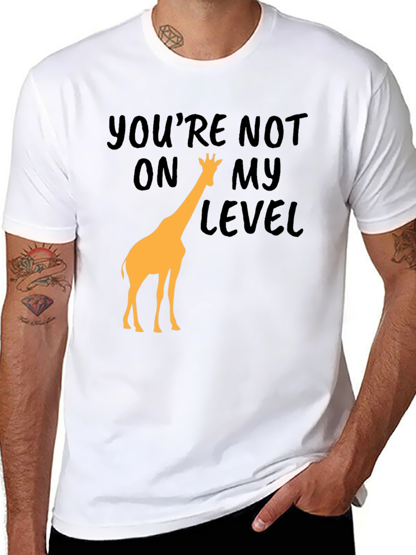 Youre Not On My Level Giraffe Graphic Tee