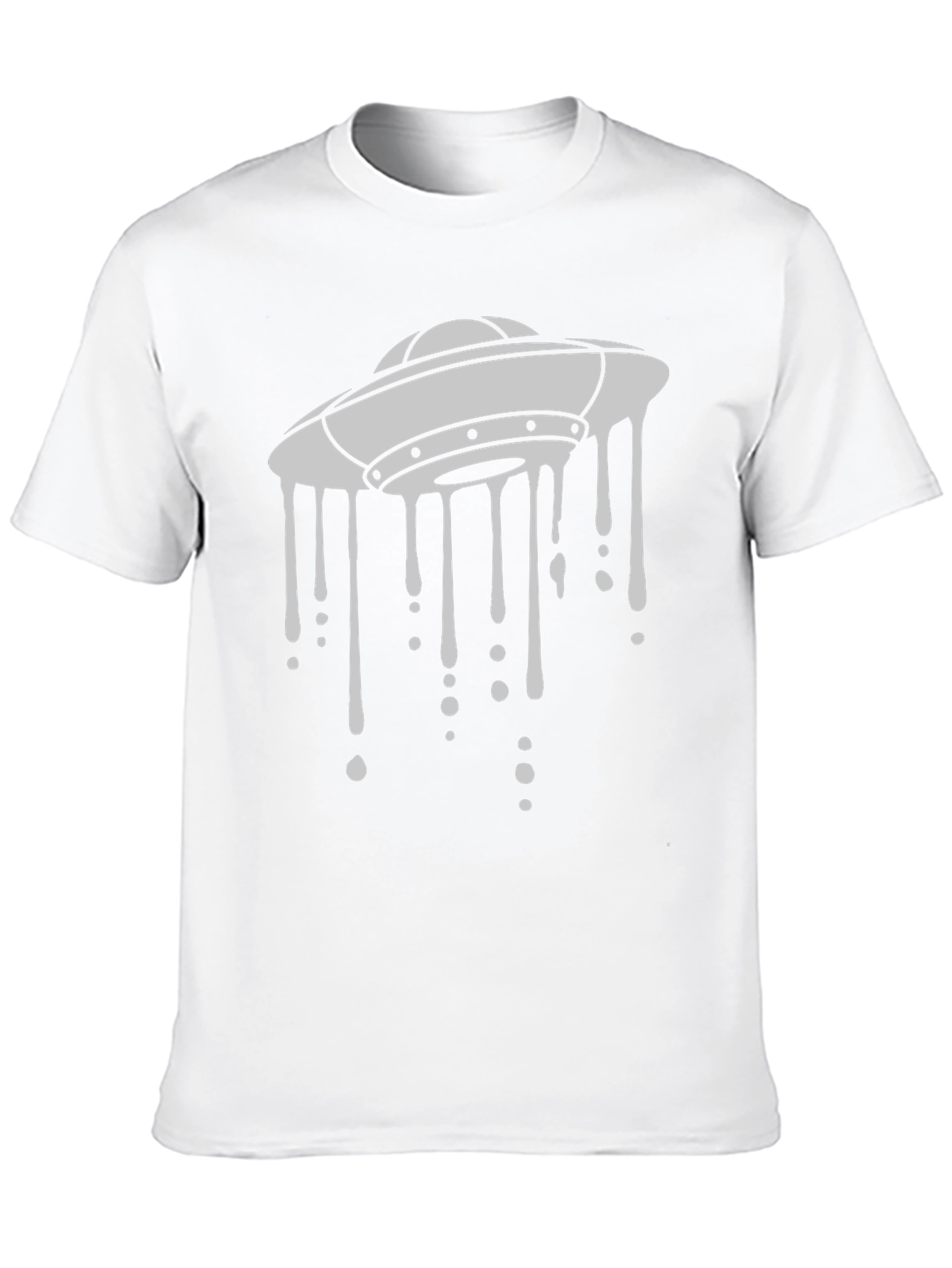 UFO Drip Graphic Black T-Shirt