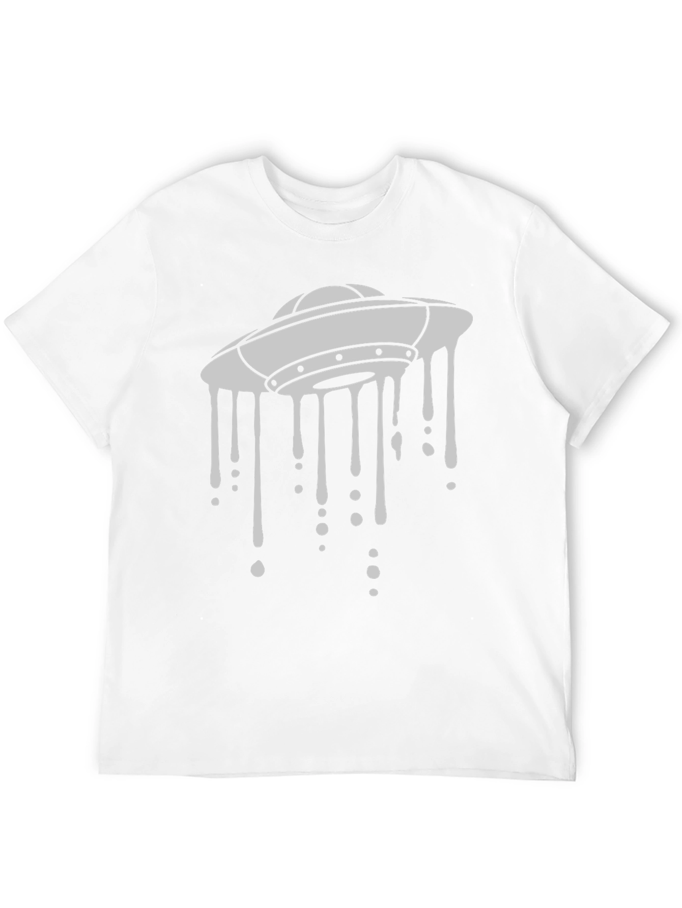 UFO Drip Graphic Black T-Shirt