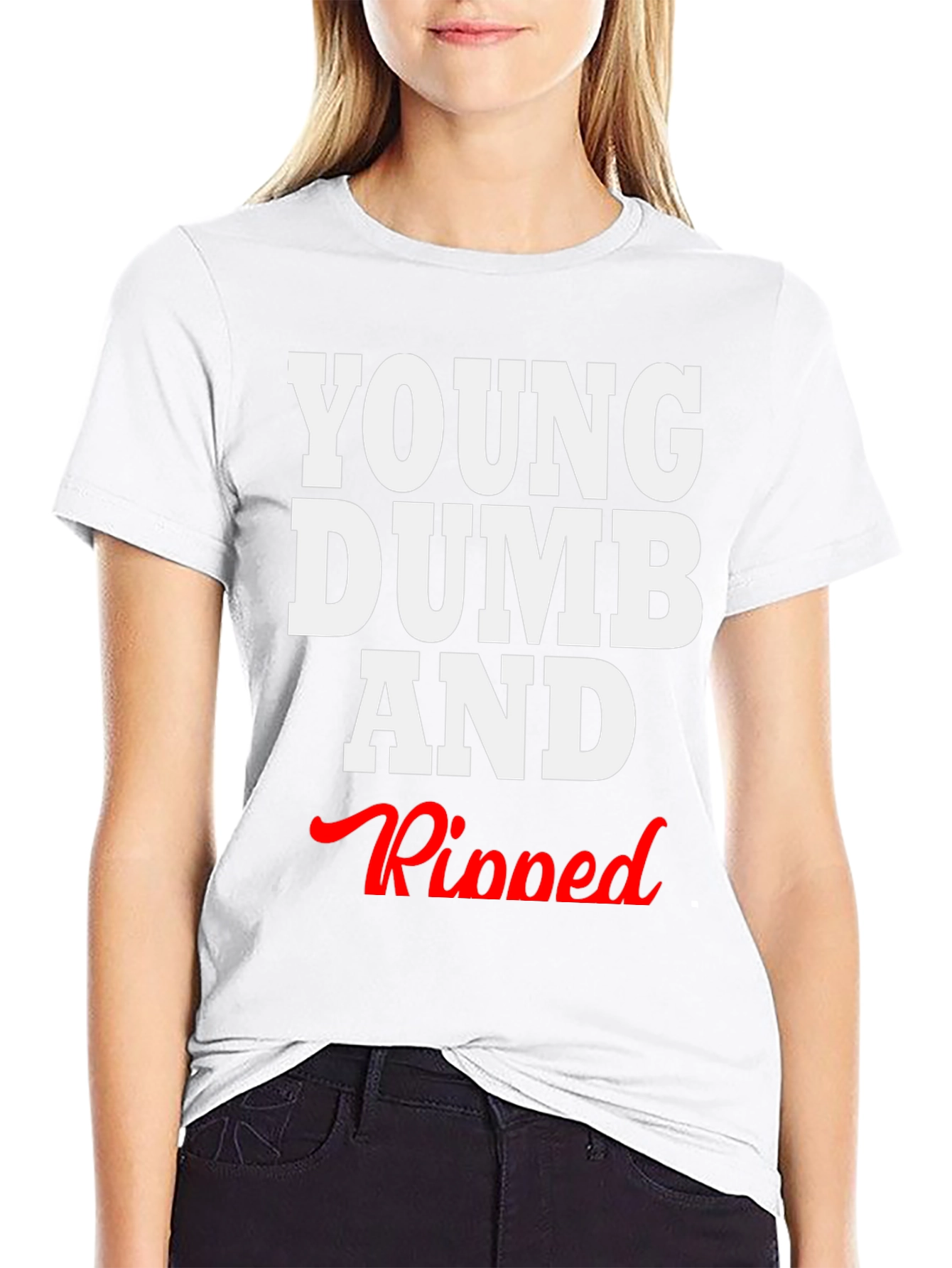 Young Dumb and Ripped Graphic T-Shirt